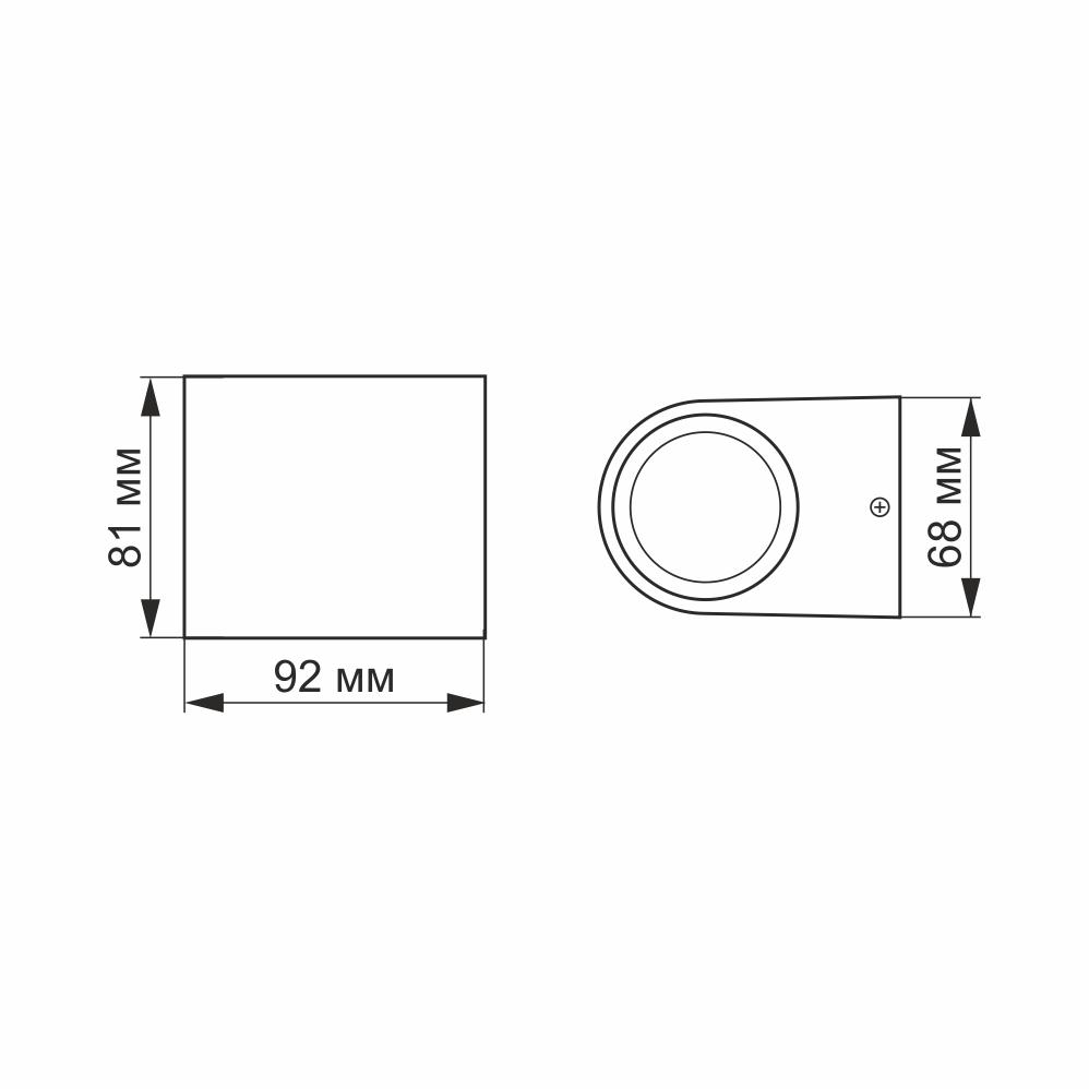 LED Світильник архітектурний AR031 IP54 VIDEX 3W 2700K — фото 4 з 4