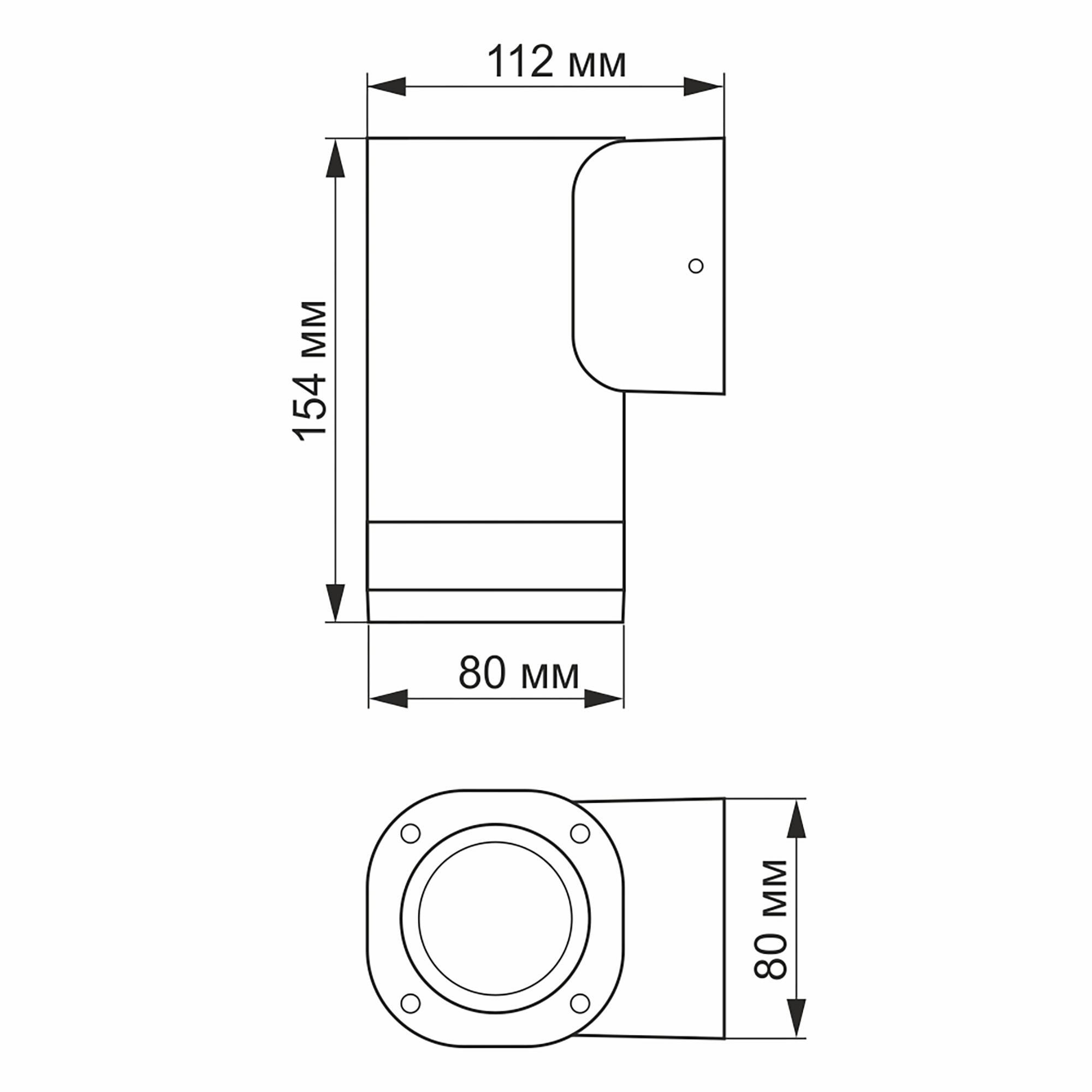 LED Світильник архітектурний AR071G IP54 VIDEX GU10 — фото 3 з 3