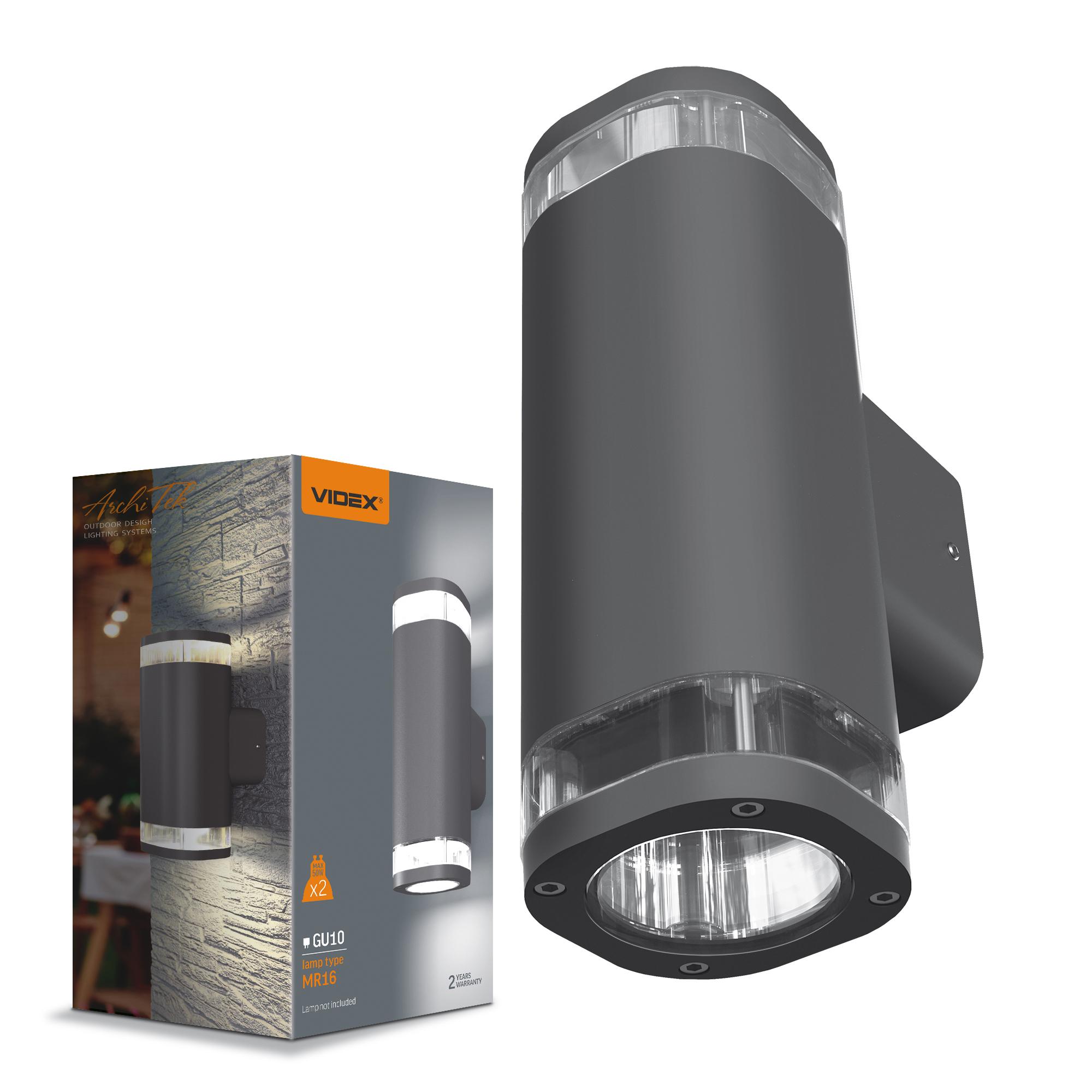 LED Світильник архітектурний AR072G IP54 VIDEX GU10x2 — фото 1 з 4