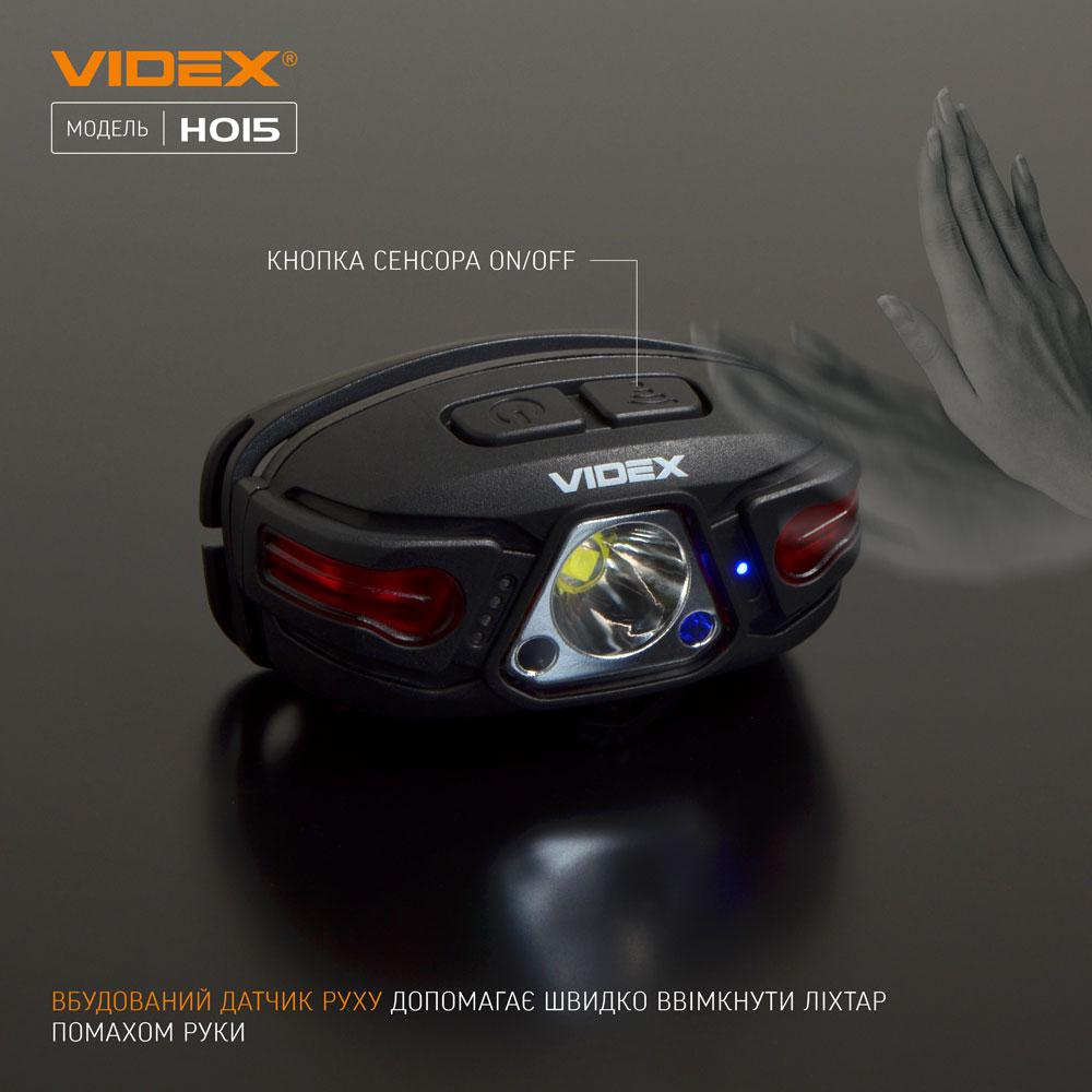 Налобний світлодіодний ліхтарик VIDEX VLF-H015 330Lm 5000K — фото 5 з 13