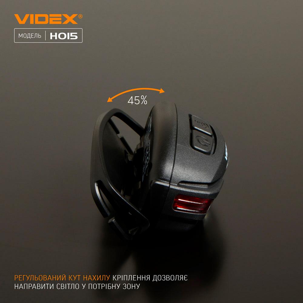 Налобний світлодіодний ліхтарик VIDEX VLF-H015 330Lm 5000K — фото 10 з 13