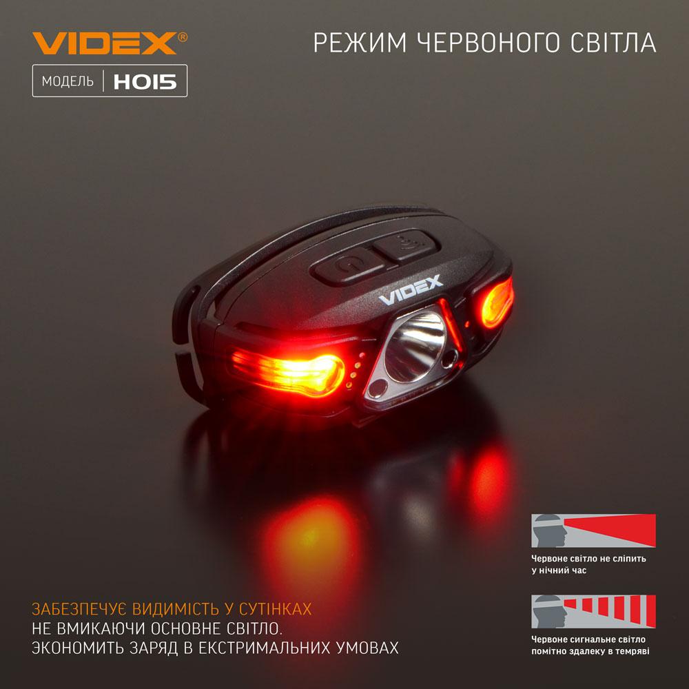 Налобний світлодіодний ліхтарик VIDEX VLF-H015 330Lm 5000K — фото 9 з 13