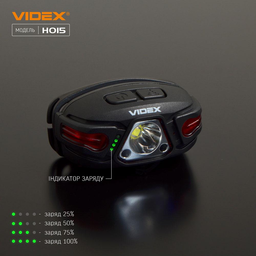 Налобний світлодіодний ліхтарик VIDEX VLF-H015 330Lm 5000K — фото 8 з 13