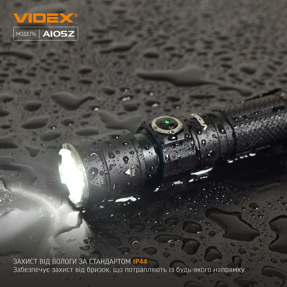 Портативний світлодіодний ліхтарик VIDEX VLF-A105Z 1200Lm 5000K — фото 7 з 16