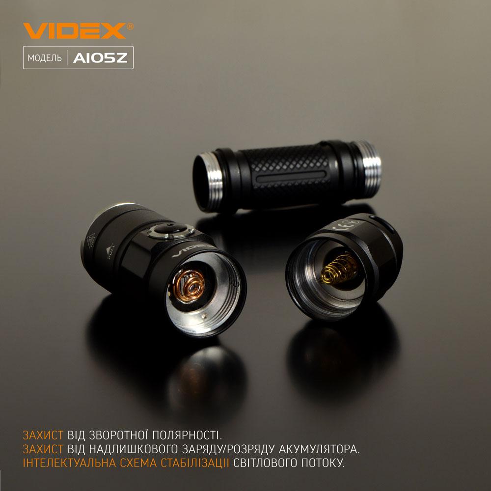 Портативний світлодіодний ліхтарик VIDEX VLF-A105Z 1200Lm 5000K — фото 14 з 16