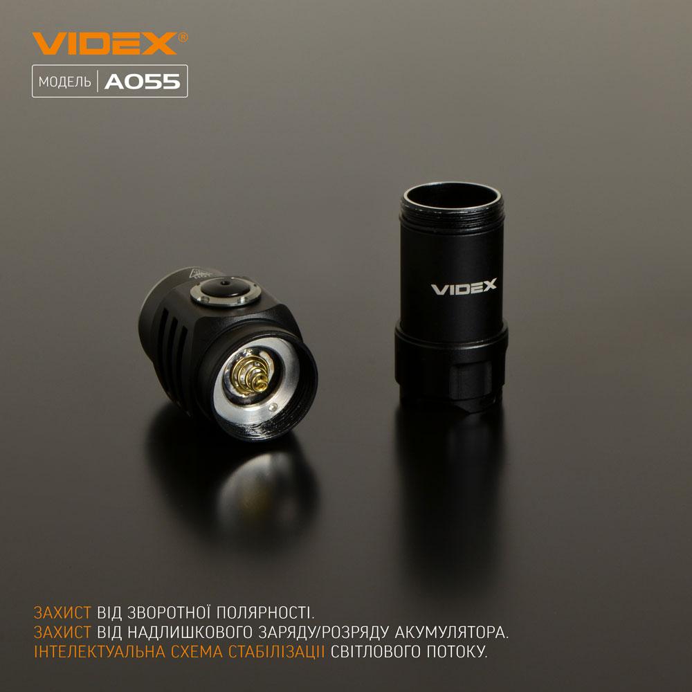 Портативний світлодіодний ліхтарик VIDEX VLF-A055 600Lm 5700K — фото 12 з 14