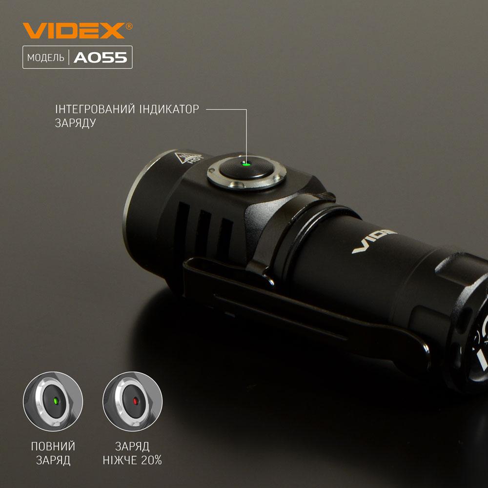 Портативний світлодіодний ліхтарик VIDEX VLF-A055 600Lm 5700K — фото 9 з 14
