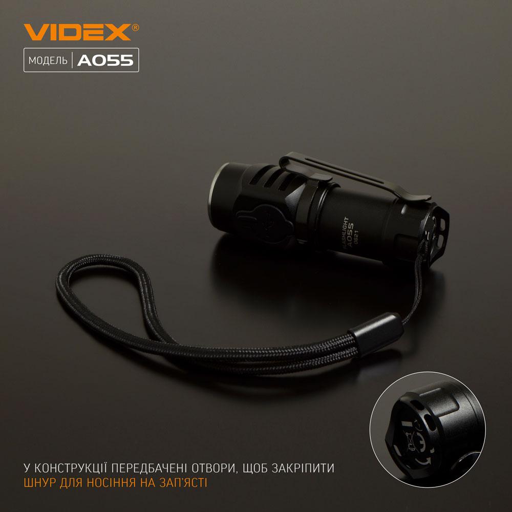 Портативний світлодіодний ліхтарик VIDEX VLF-A055 600Lm 5700K — фото 11 з 14