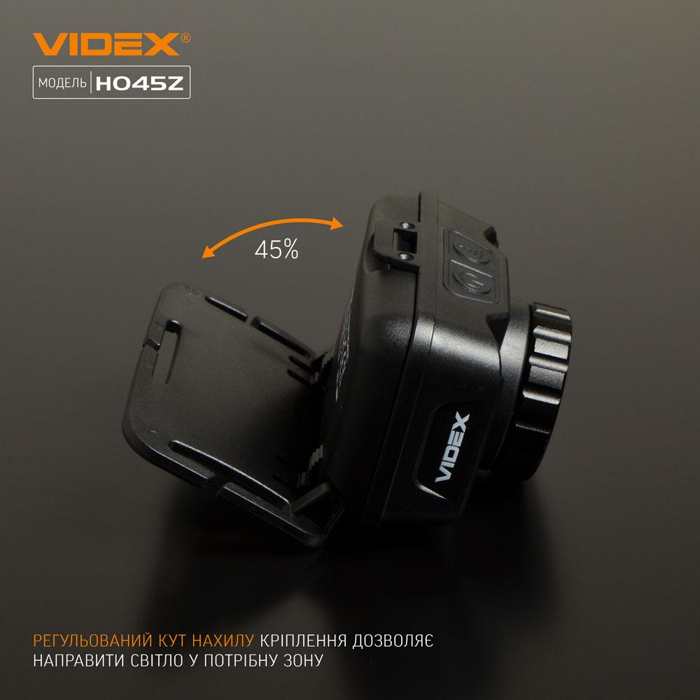 Налобний світлодіодний ліхтарик VIDEX VLF-H045Z 270Lm 5000K — фото 10 з 13