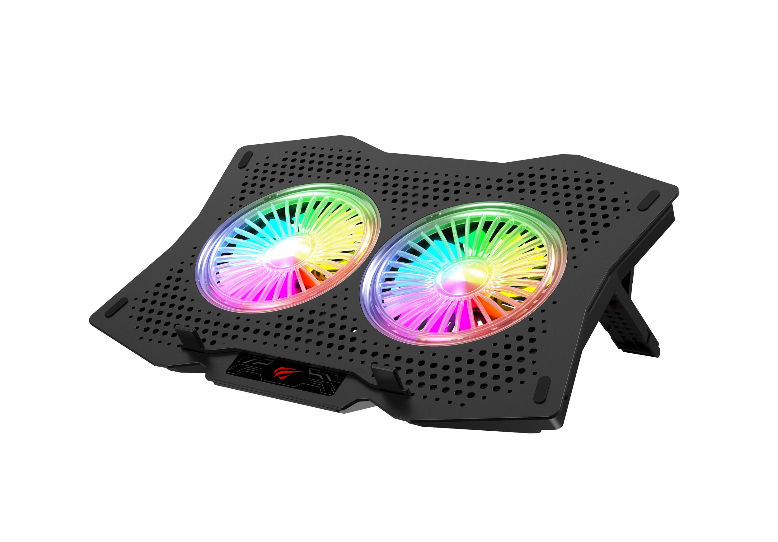 Охолоджуюча підставка для ноутбуку HAVIT HV-F2072 з підсвіткою RGB — фото 1 з 7