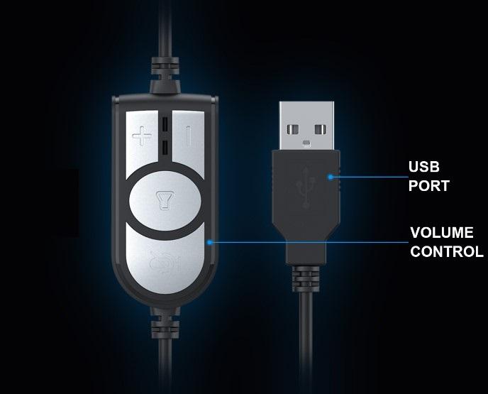 Ігрові навушники з мікрофоном HAVIT HV-H213U Plug USB 7.1 — фото 3 з 3