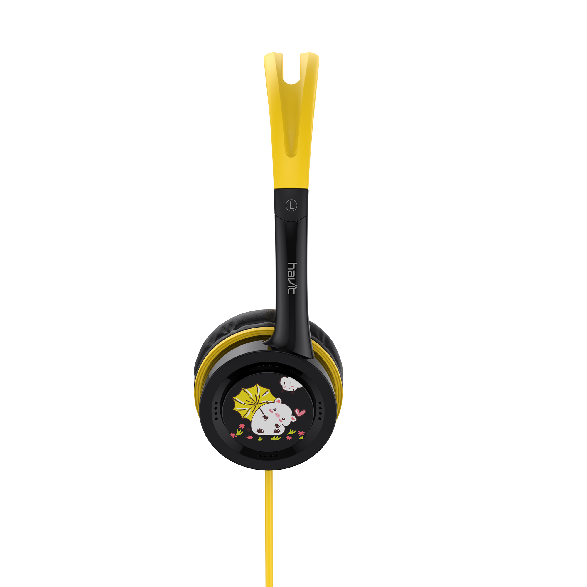 Навушники дитячі дротові накладні HAVIT HV-H210d Black — фото 4 з 5
