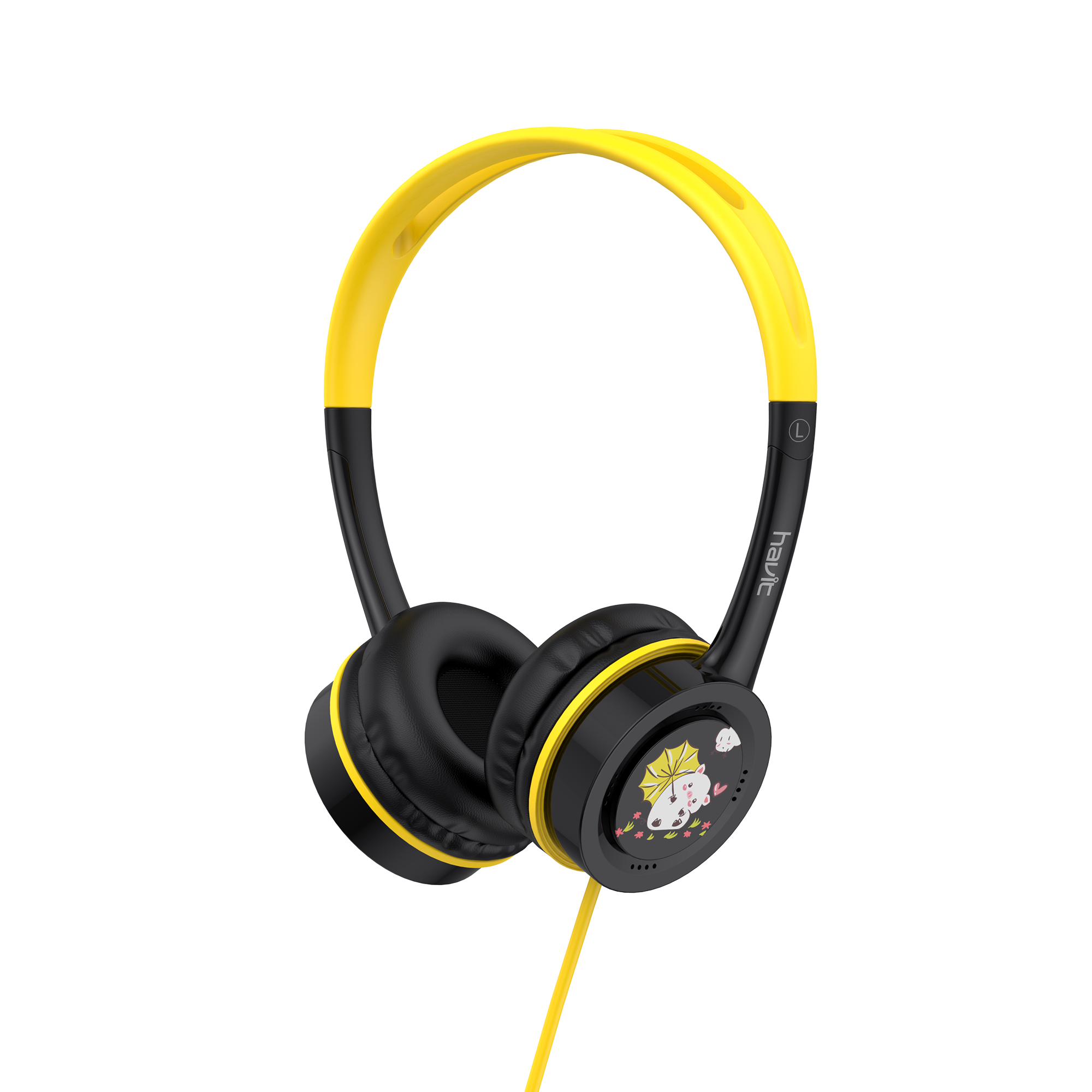 Навушники дитячі дротові накладні HAVIT HV-H210d Black — фото 1 з 5