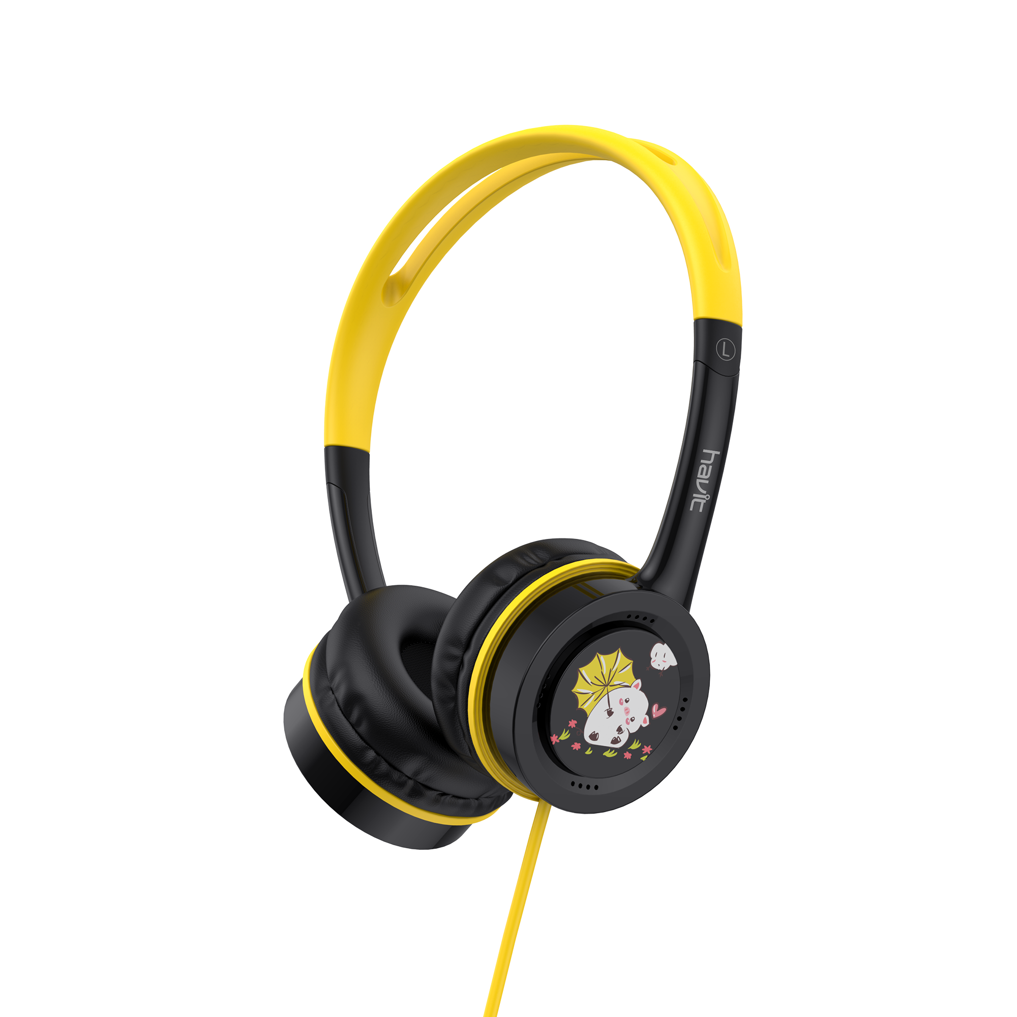 Навушники дитячі дротові накладні HAVIT HV-H210d Black — фото 5 з 5