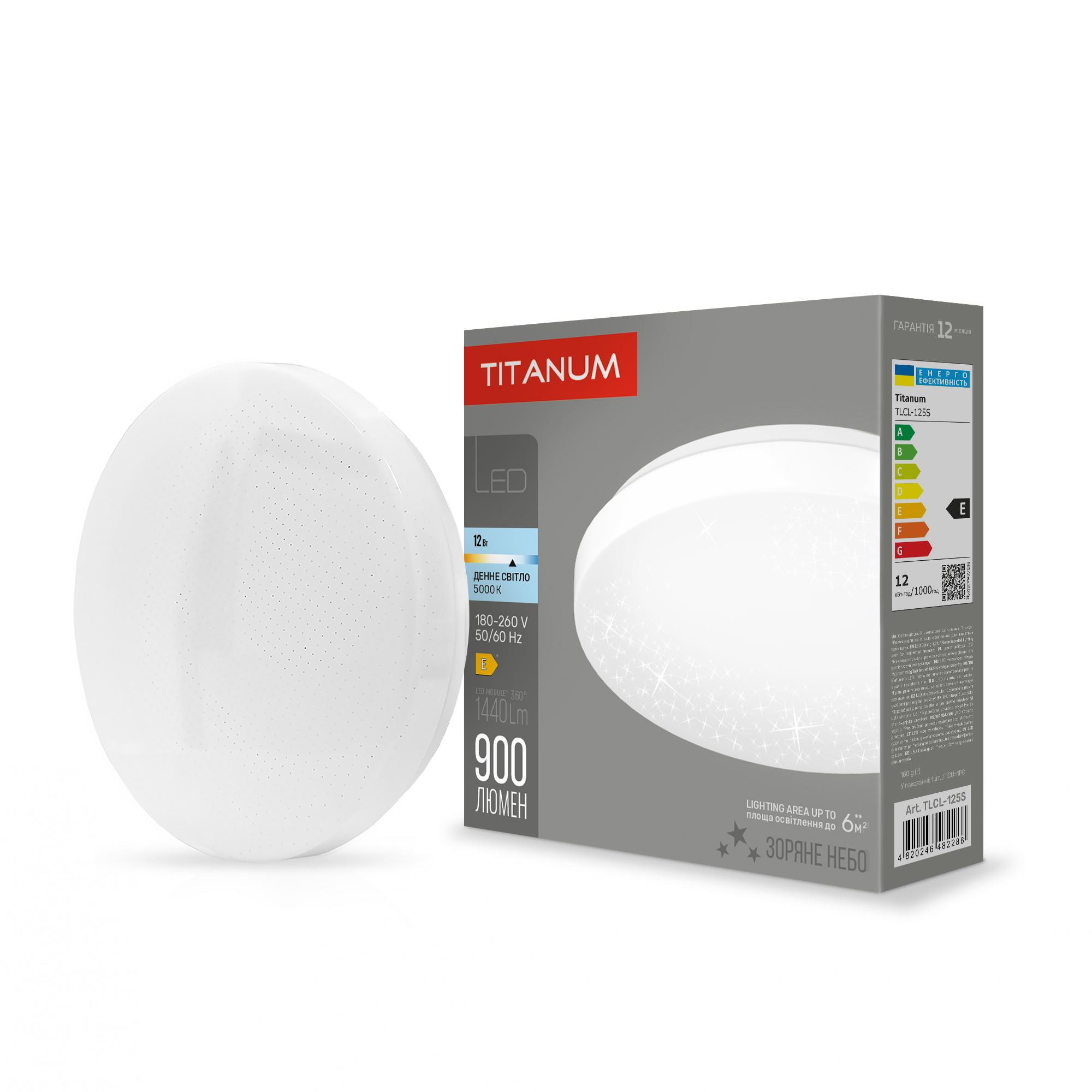 LED світильник настінно-стельовий TITANUM 12W 5000K Зоряне небо