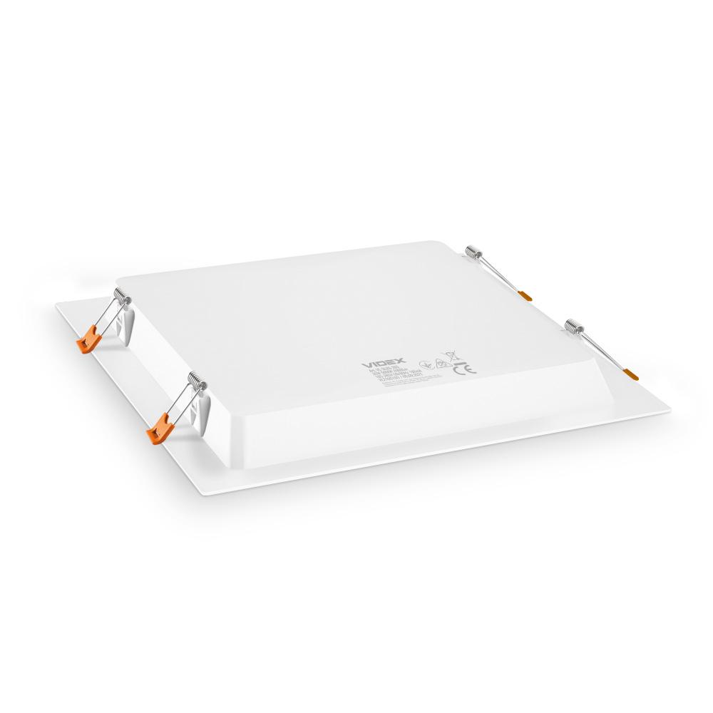 LED світильник Back вбудований квадратний VIDEX 26W 5000K — фото 3 з 6