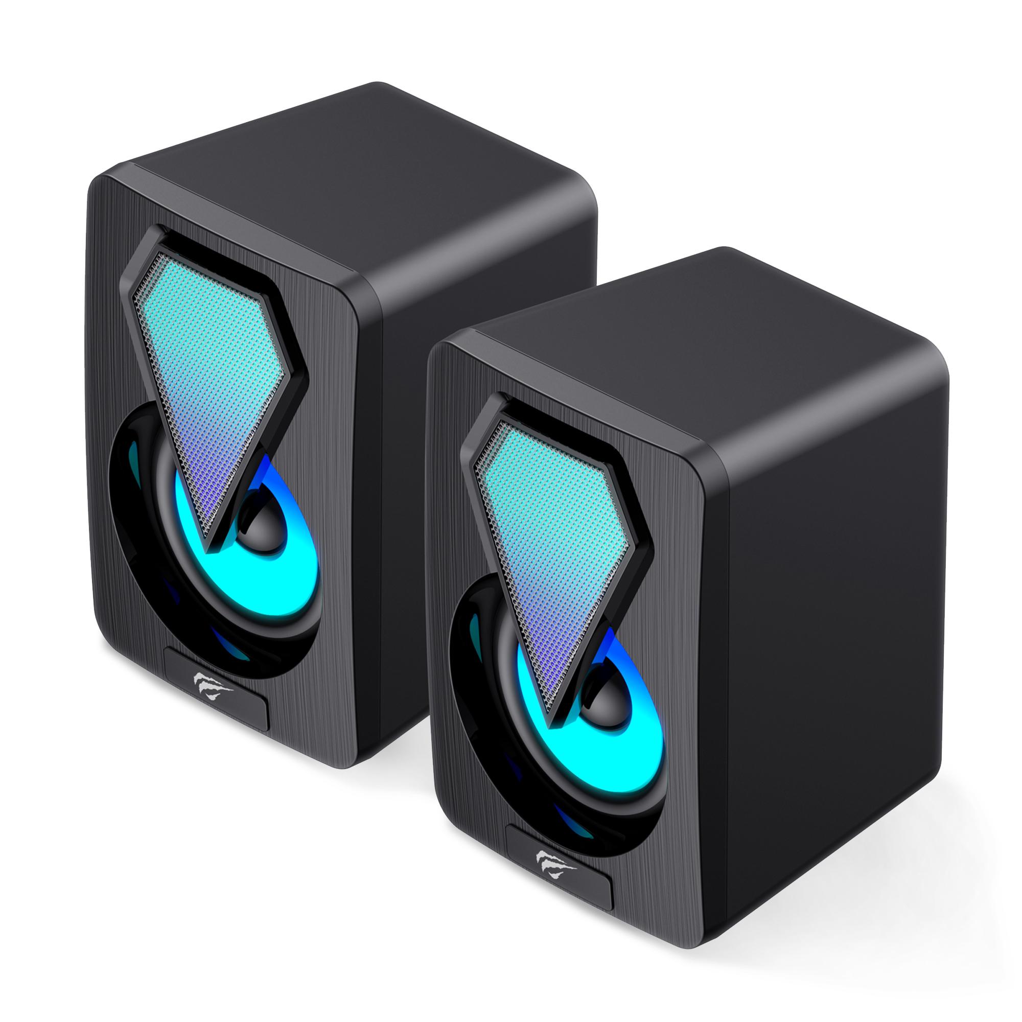 Ігрові колонки HAVIT HV-SK210 mini PRO USB 2.0 RGB Black — фото 5 з 6