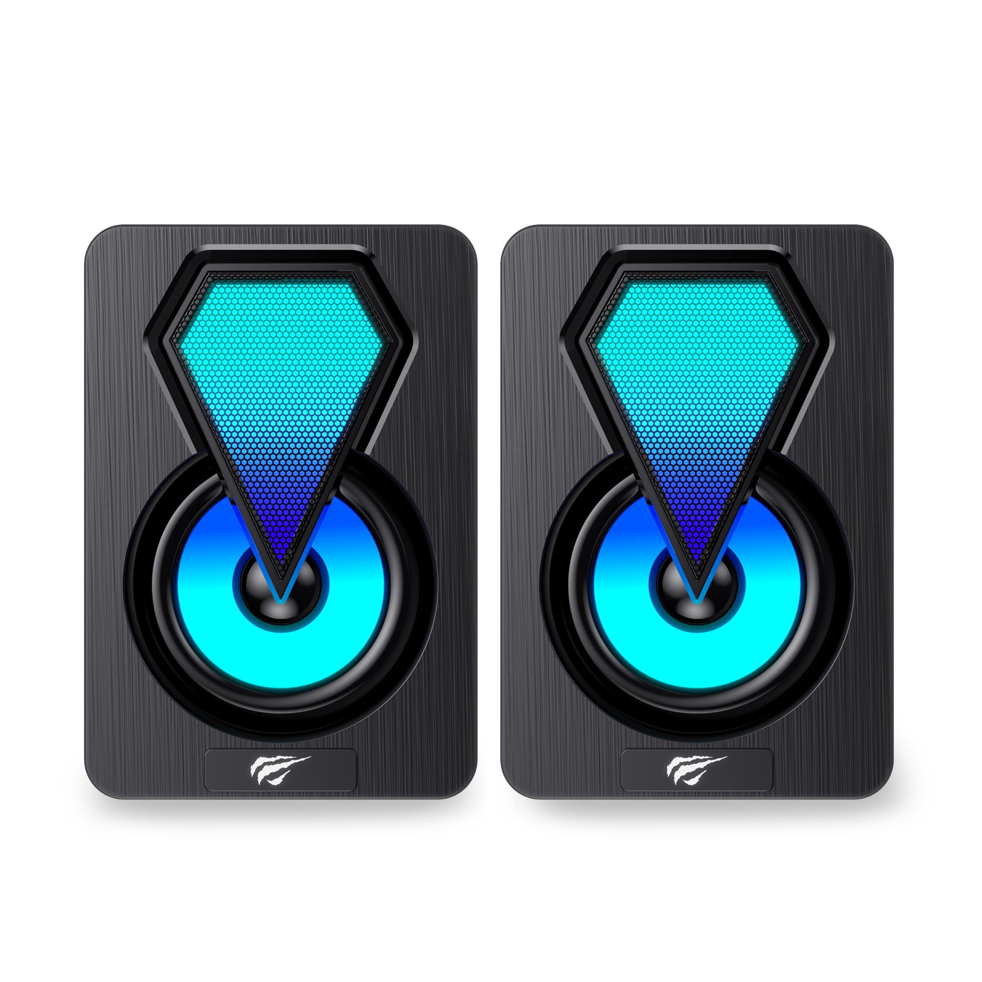 Ігрові колонки HAVIT HV-SK210 mini PRO USB 2.0 RGB Black — фото 2 з 6