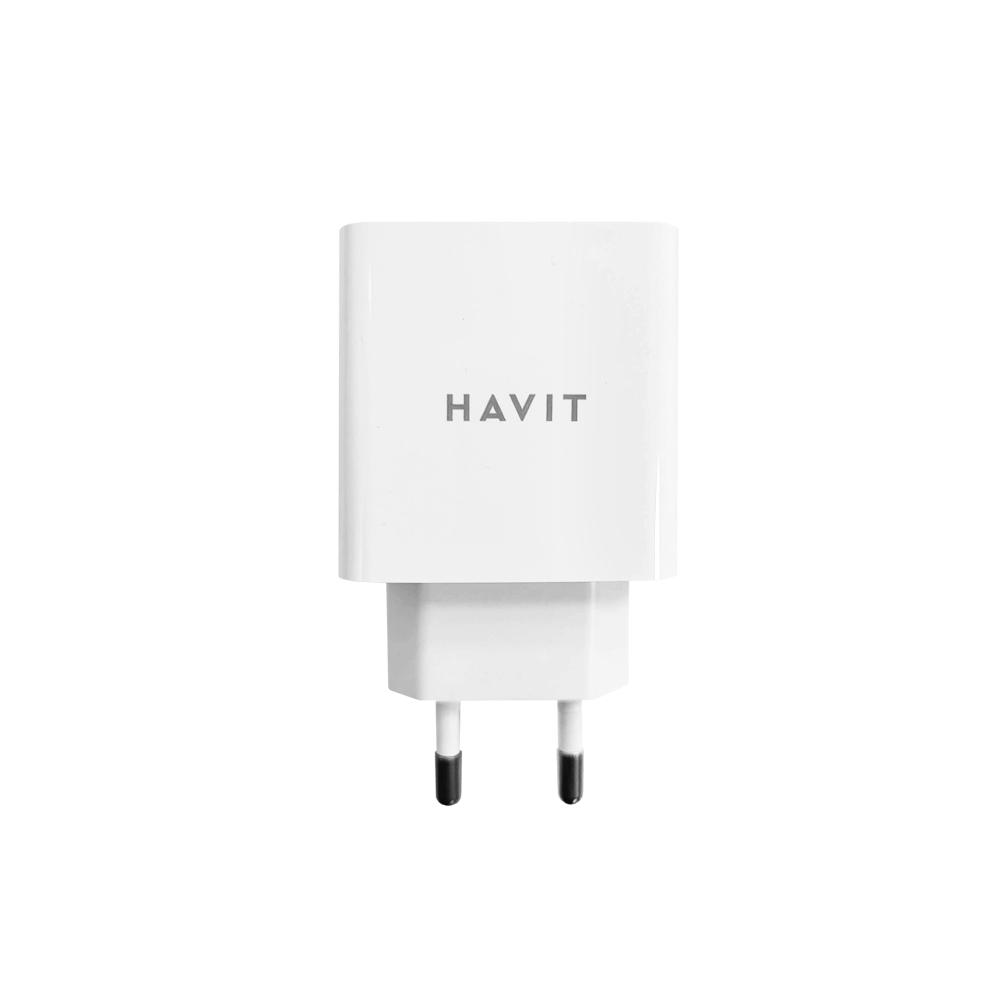 Швидкий зарядний пристрій HAVIT HV-UC1015 USB 18W 3.1A QC3.0 White — фото 1 з 2
