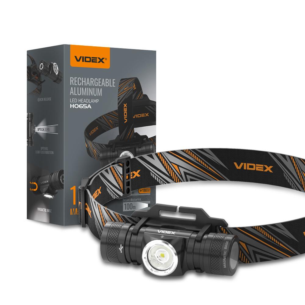 Налобний світлодіодний ліхтарик VIDEX VLF-H065A 1200Lm 5000K — фото 1 з 26