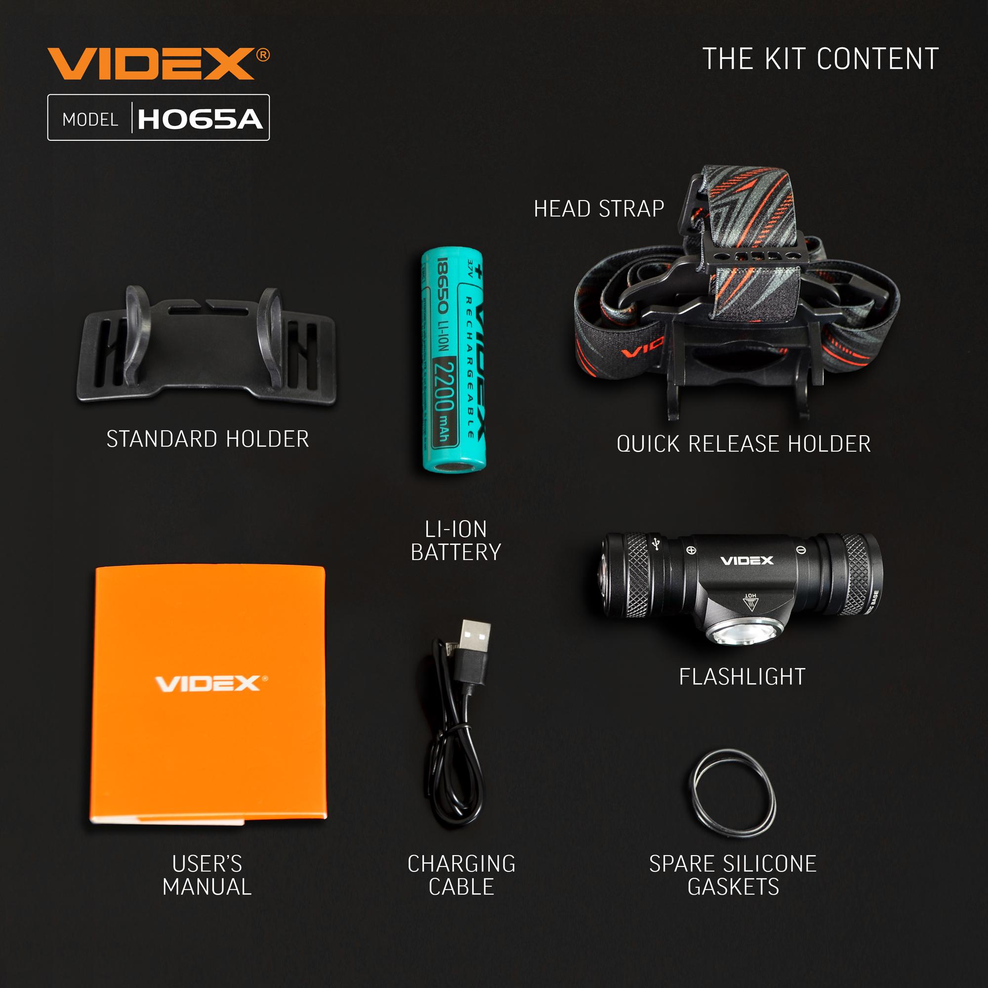 Налобний світлодіодний ліхтарик VIDEX VLF-H065A 1200Lm 5000K — фото 26 з 26