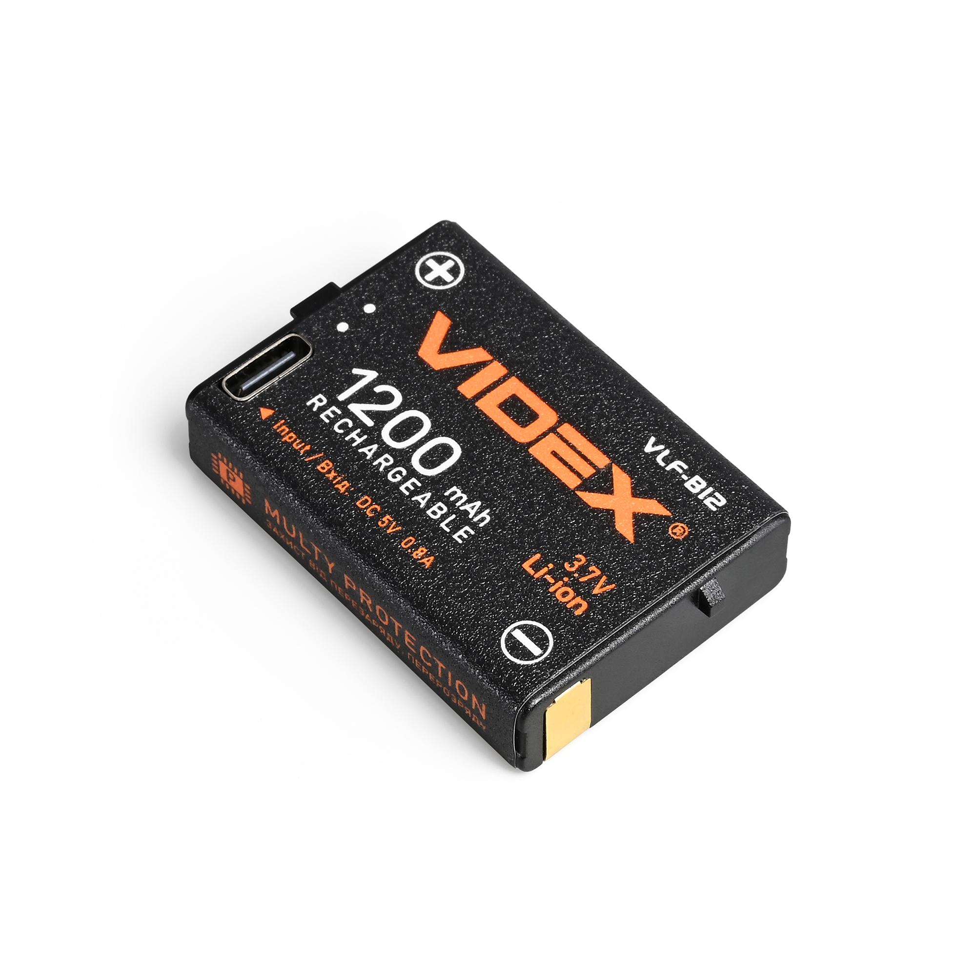 Акумулятор Videx Li-ion VLF-B12 (захист) 1200mAh 1шт BLISTER — фото 5 з 6