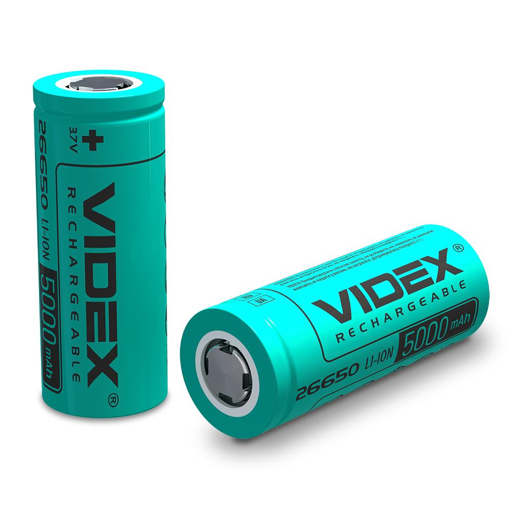 Акумулятор Videx Li-ion 26650 (без захисту) 5000mAh bulk/1шт — фото 1 з 1
