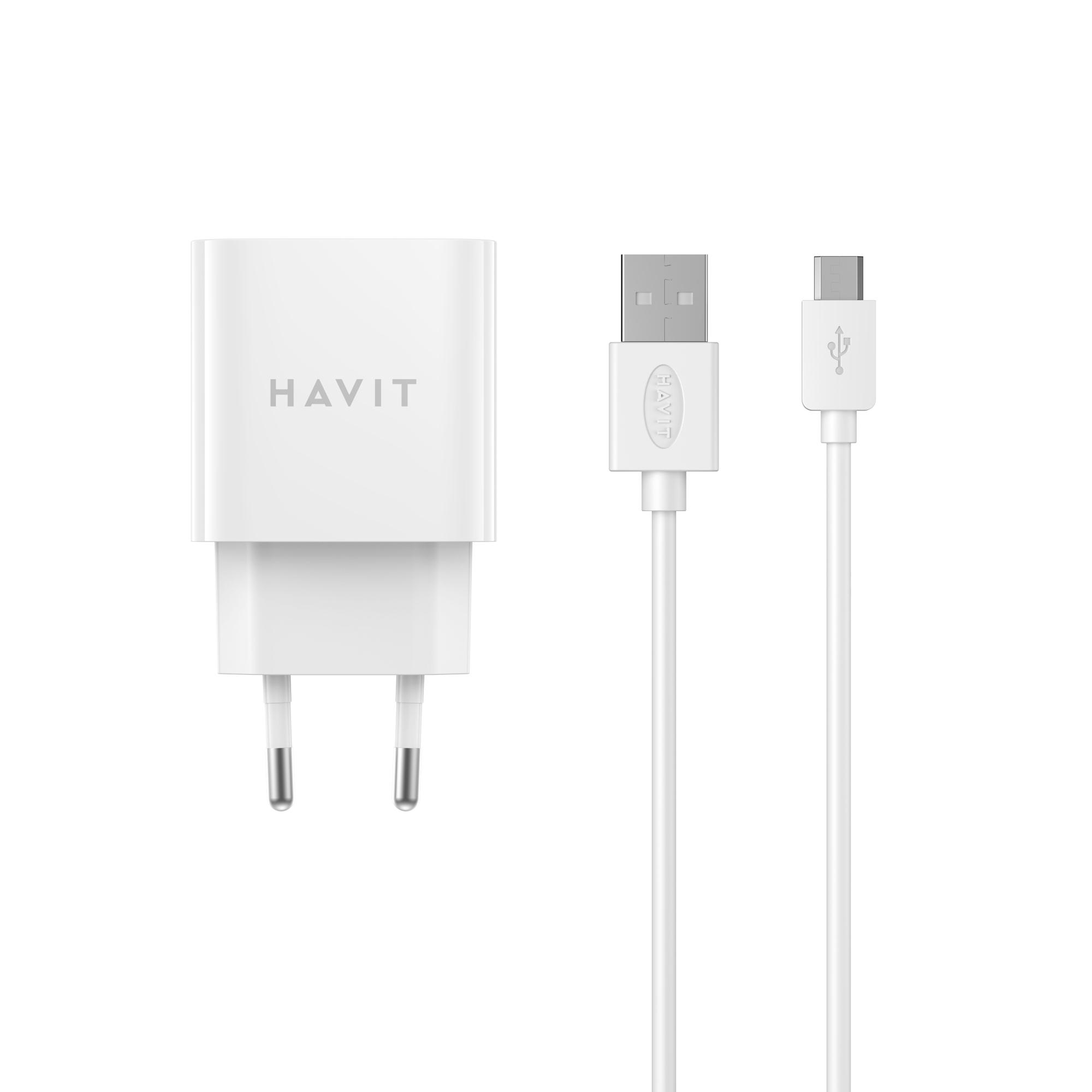 Зарядний пристрій HAVIT HV-ST111 USB з кабелем Micro USB — photo 2 of 3