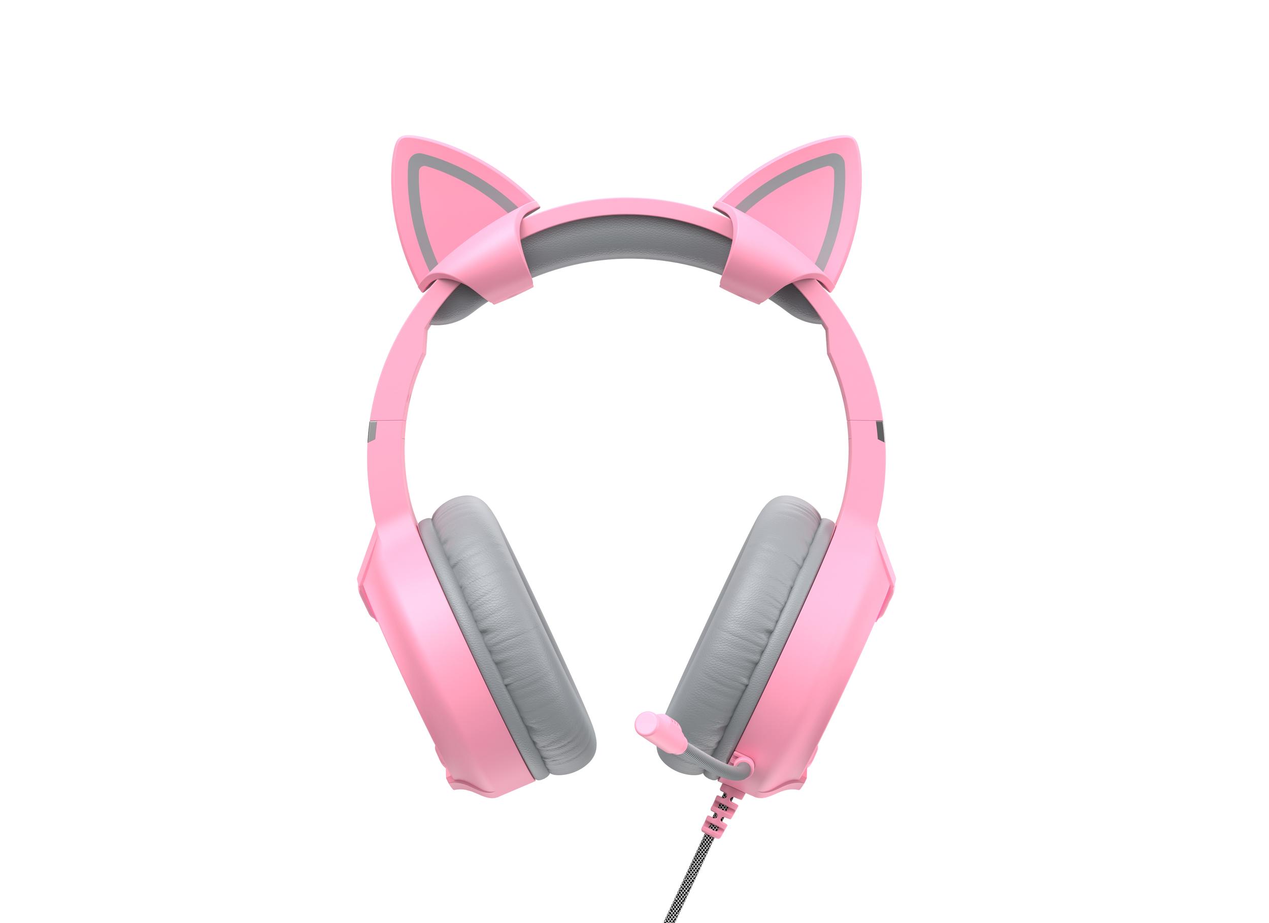 Ігрові навушники з мікрофоном HAVIT HV-H2233d Cat Pink — фото 3 з 5