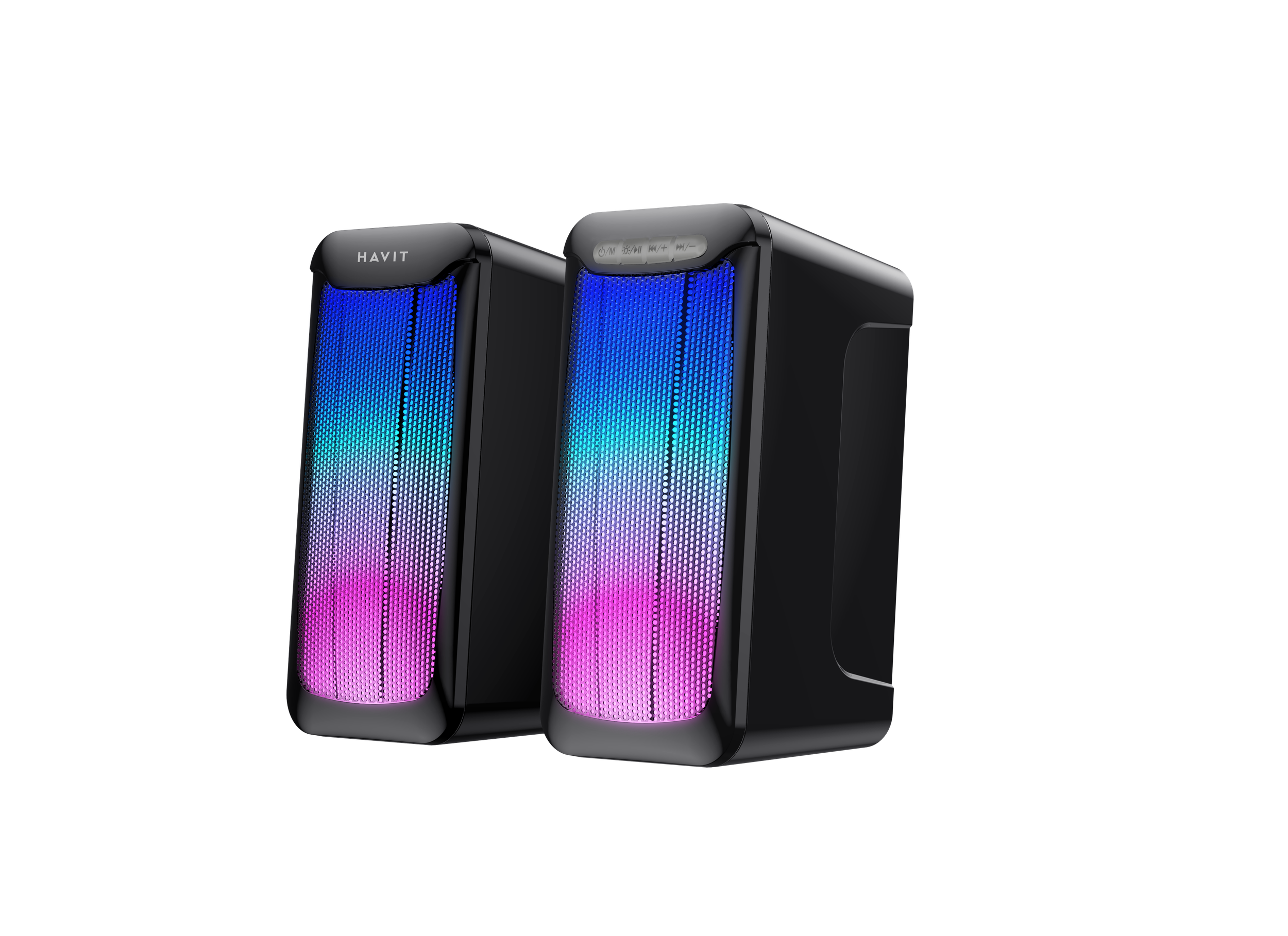 Акустична система 2.0 HAVIT HV-SK755BT USB 10W RGB Black — фото 1 з 11
