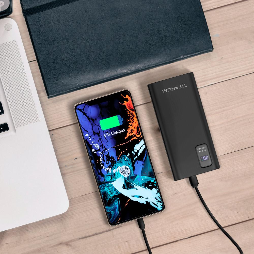 Повербанк TITANUM 727S 20000mAh 22.5W Black — фото 5 з 5