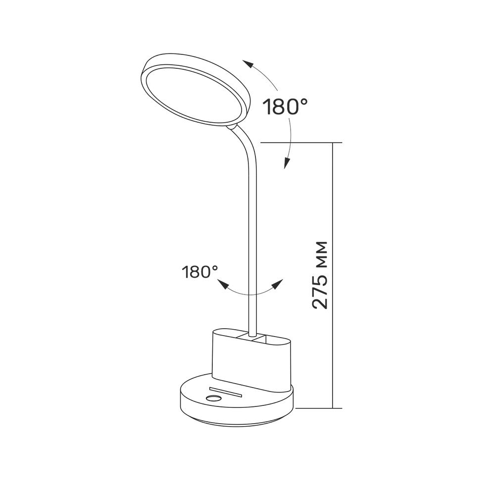 LED лампа настiльна з акумулятором TITANUM TLTF-011W 6W 2700-6000K — фото 6 з 6