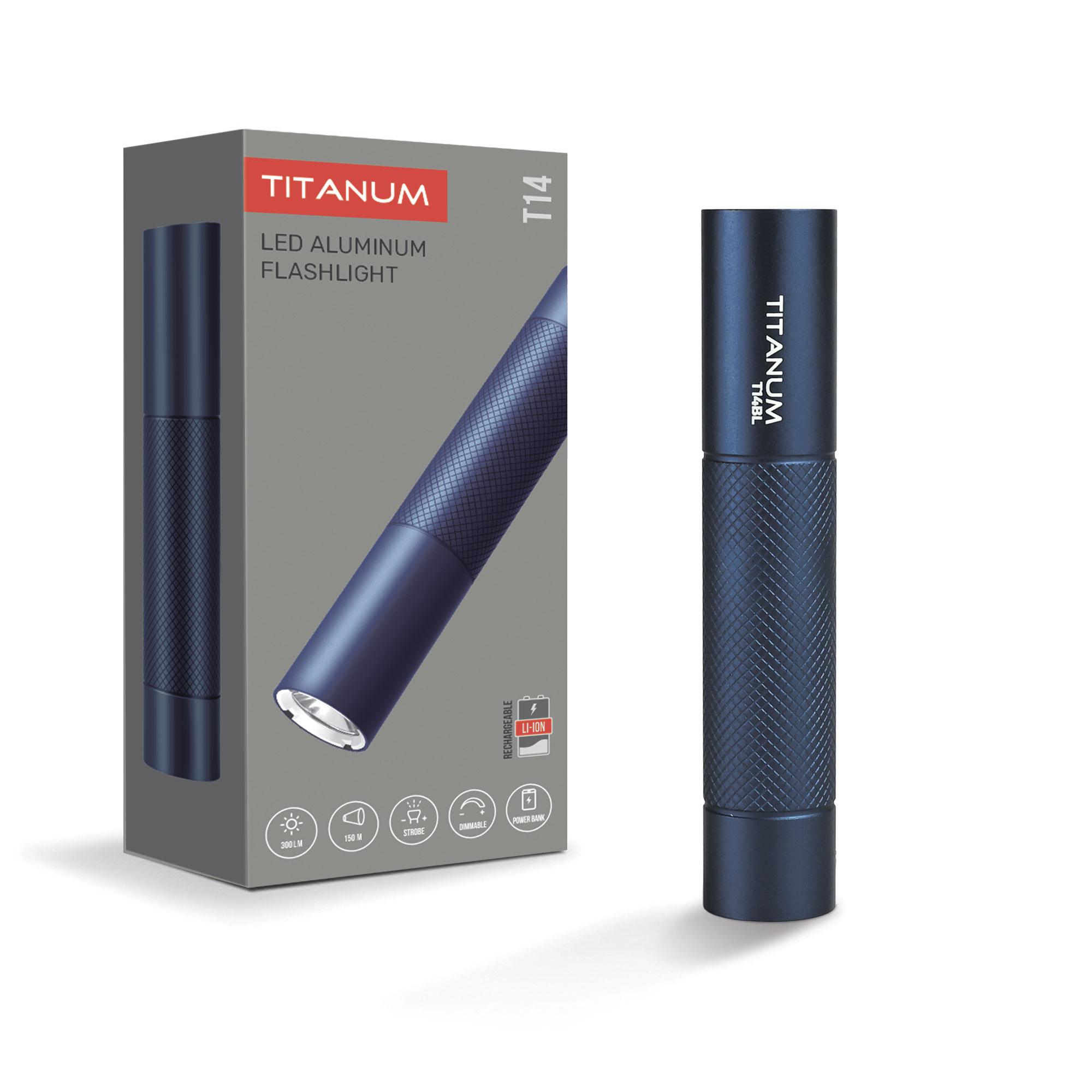 Портативний світлодіодний ліхтарик TITANUM TLF-T14BL 300Lm 5000K Blue — фото 1 з 1