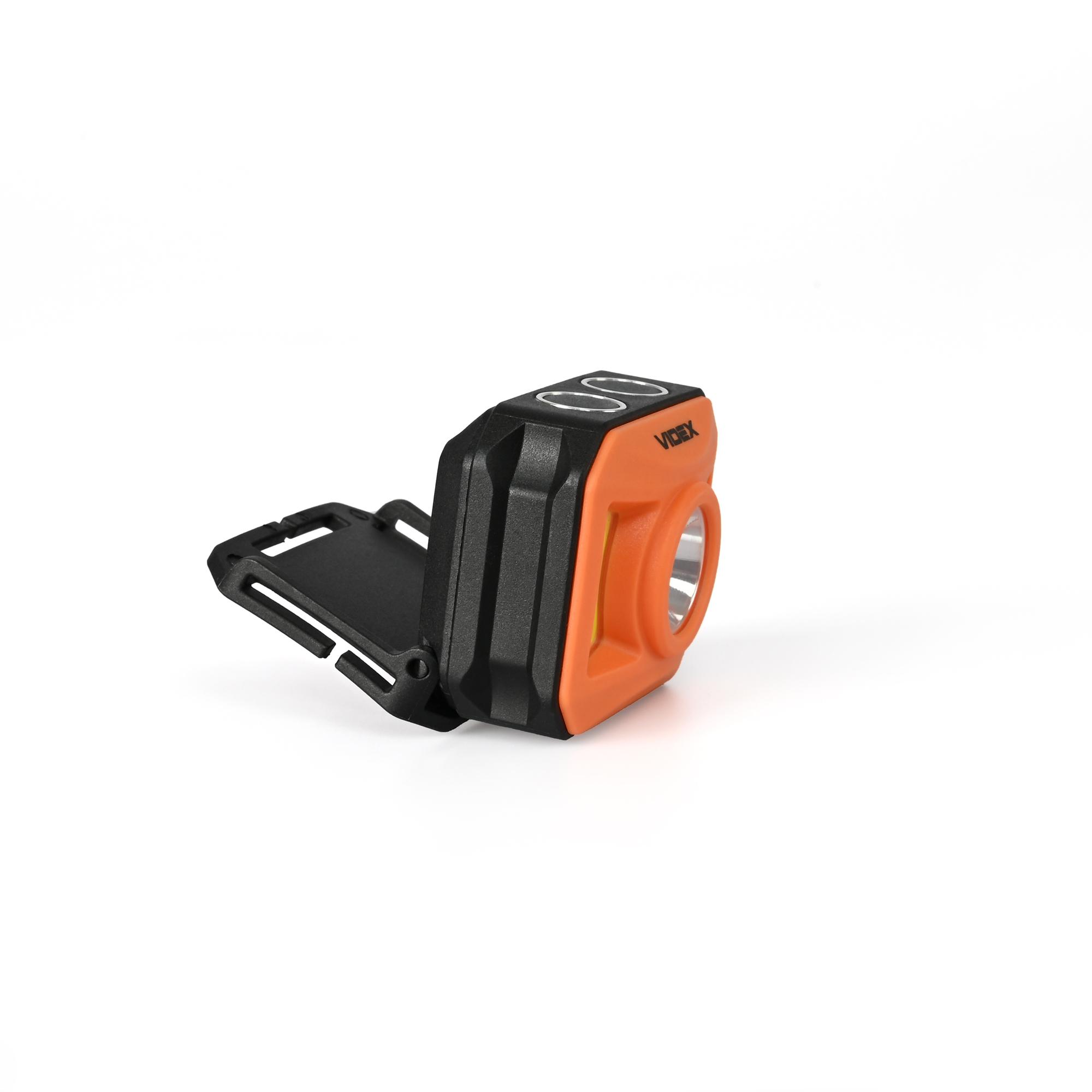 Налобний світлодіодний ліхтарик VIDEX VLF-H085-OR 400Lm 5000K — фото 10 з 24