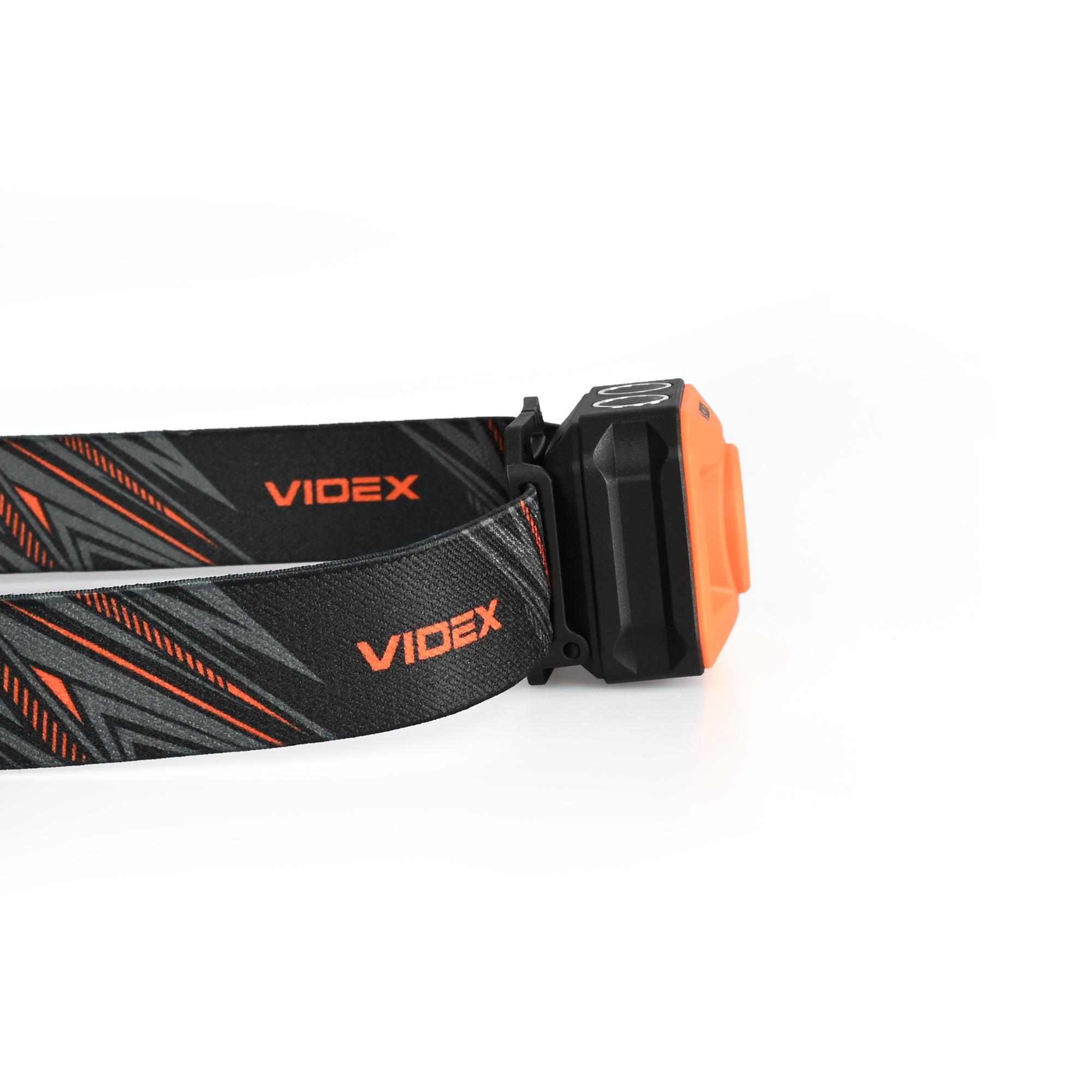 Налобний світлодіодний ліхтарик VIDEX VLF-H085-OR 400Lm 5000K — фото 7 з 24