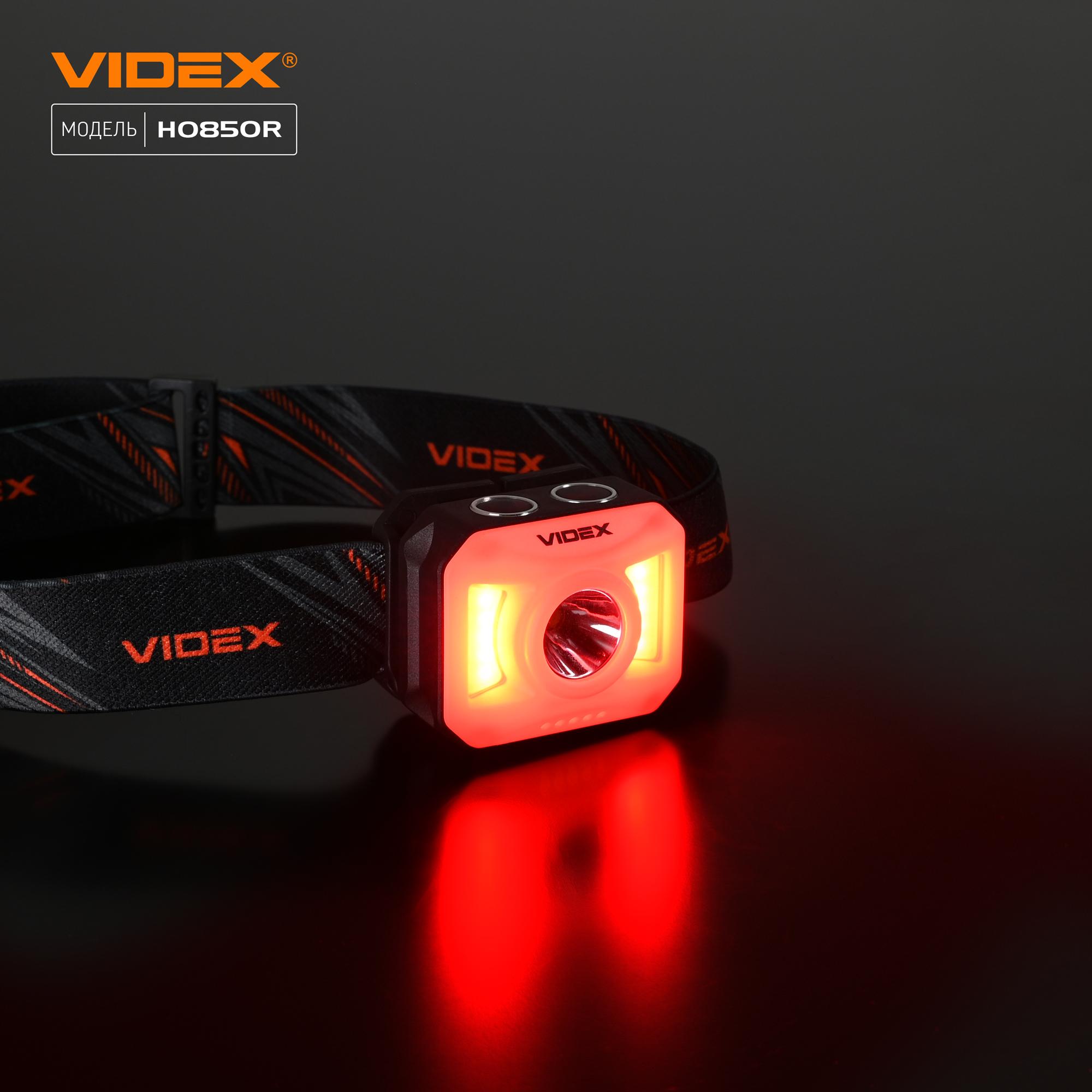 Налобний світлодіодний ліхтарик VIDEX VLF-H085-OR 400Lm 5000K — фото 21 з 24
