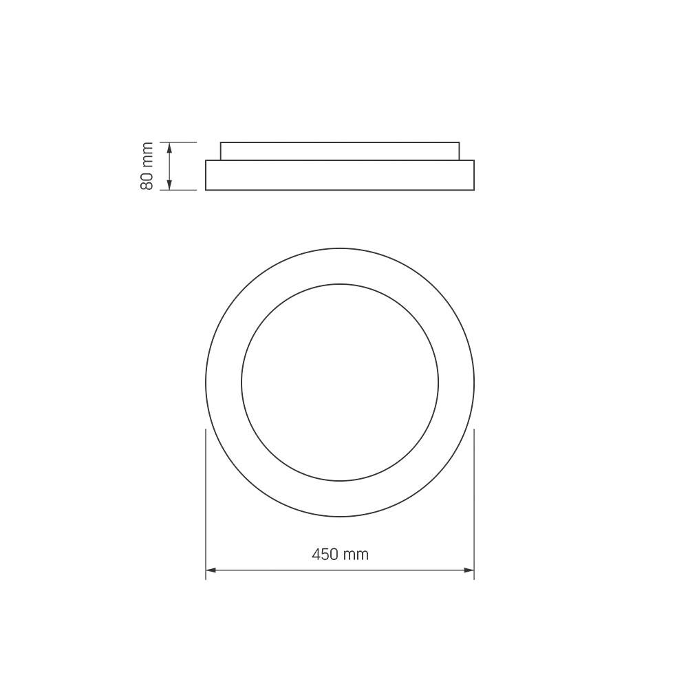 LED світильник VIDEX EDGE-RC-72W-WHITE (VLE-ERC-72W) — фото 6 з 6