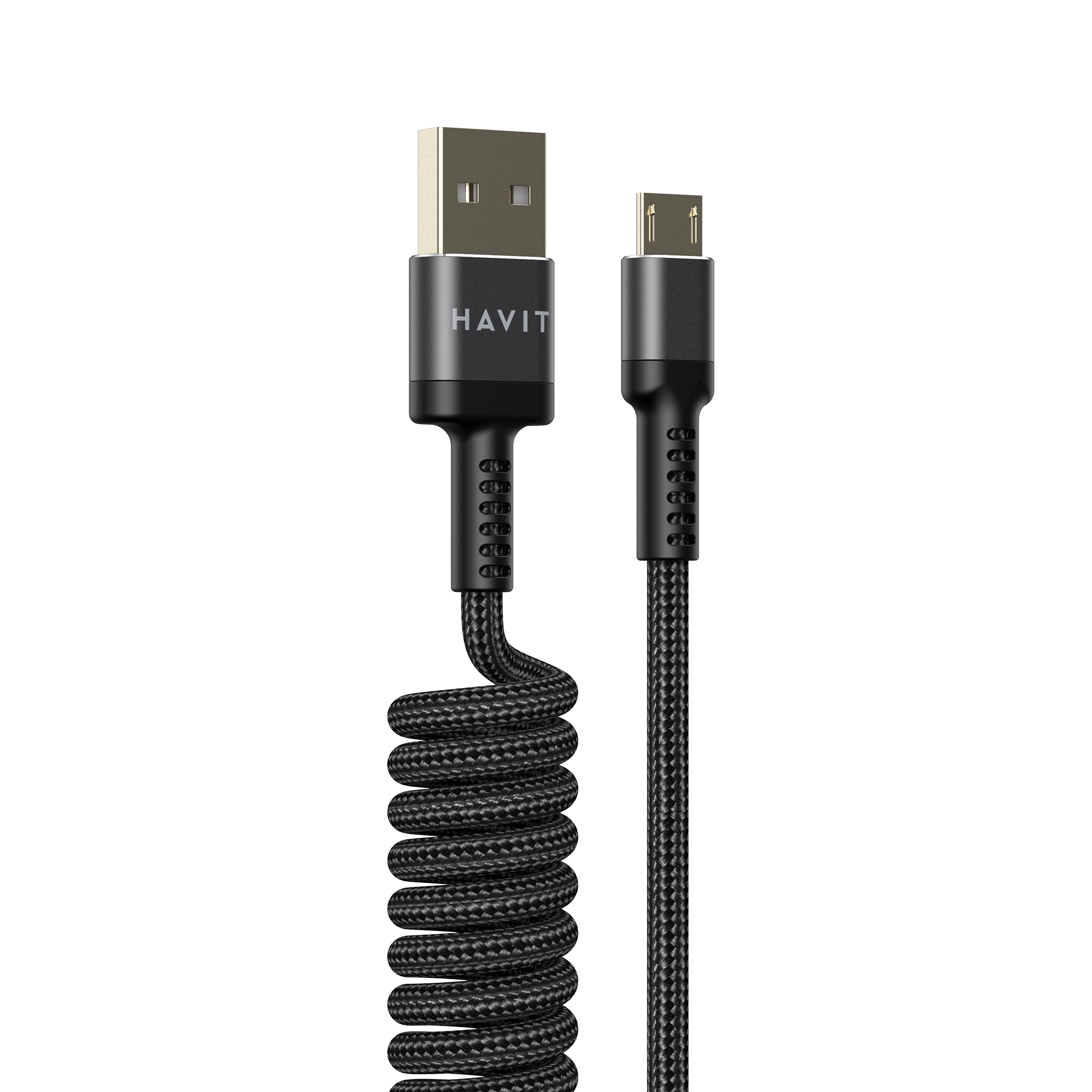 Кабель спіральний Micro USB HAVIT HV-CB6250 2.4A 1.5м — photo 3 of 5