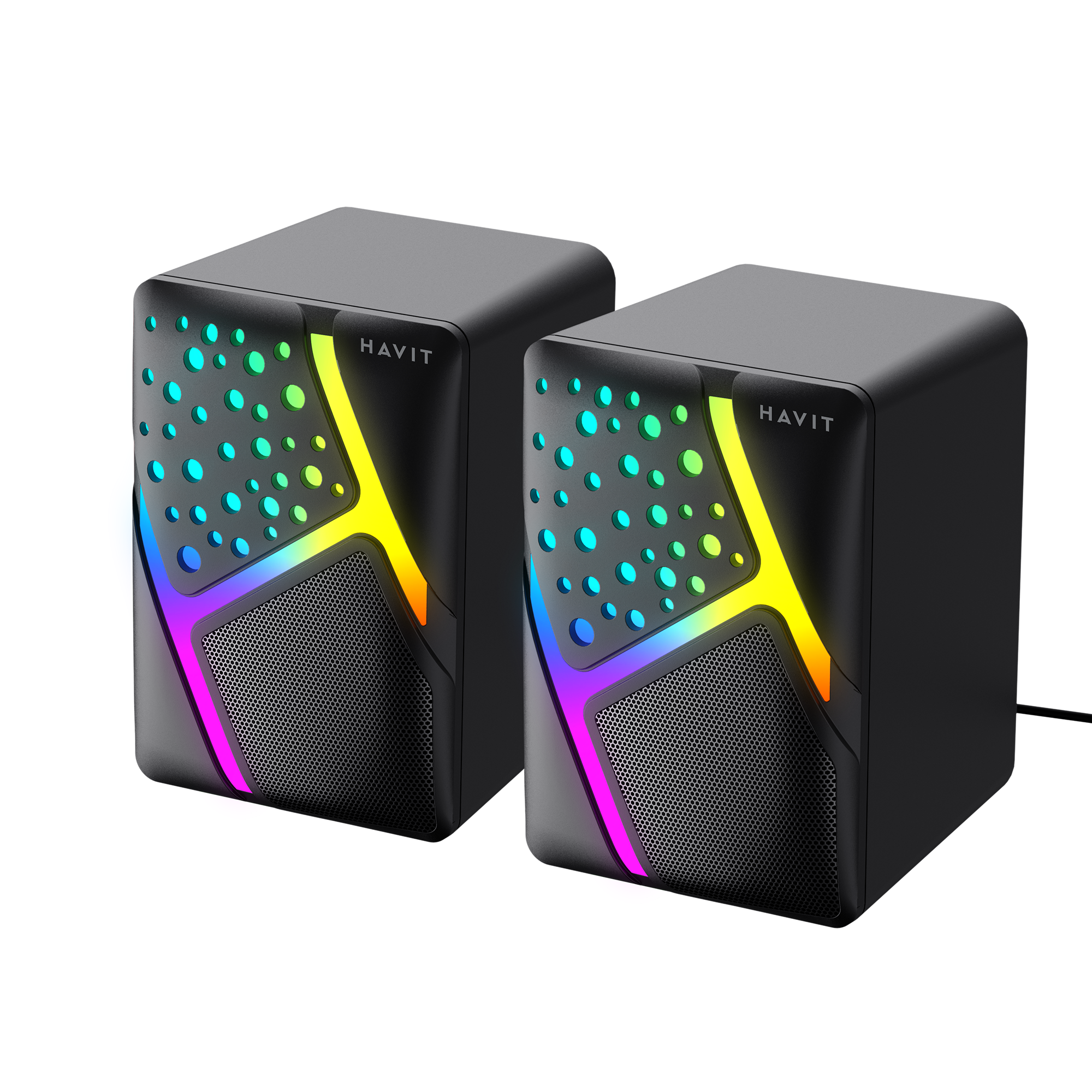 Стерео колонки HAVIT HV-SK763 USB RGB Black — фото 1 з 5