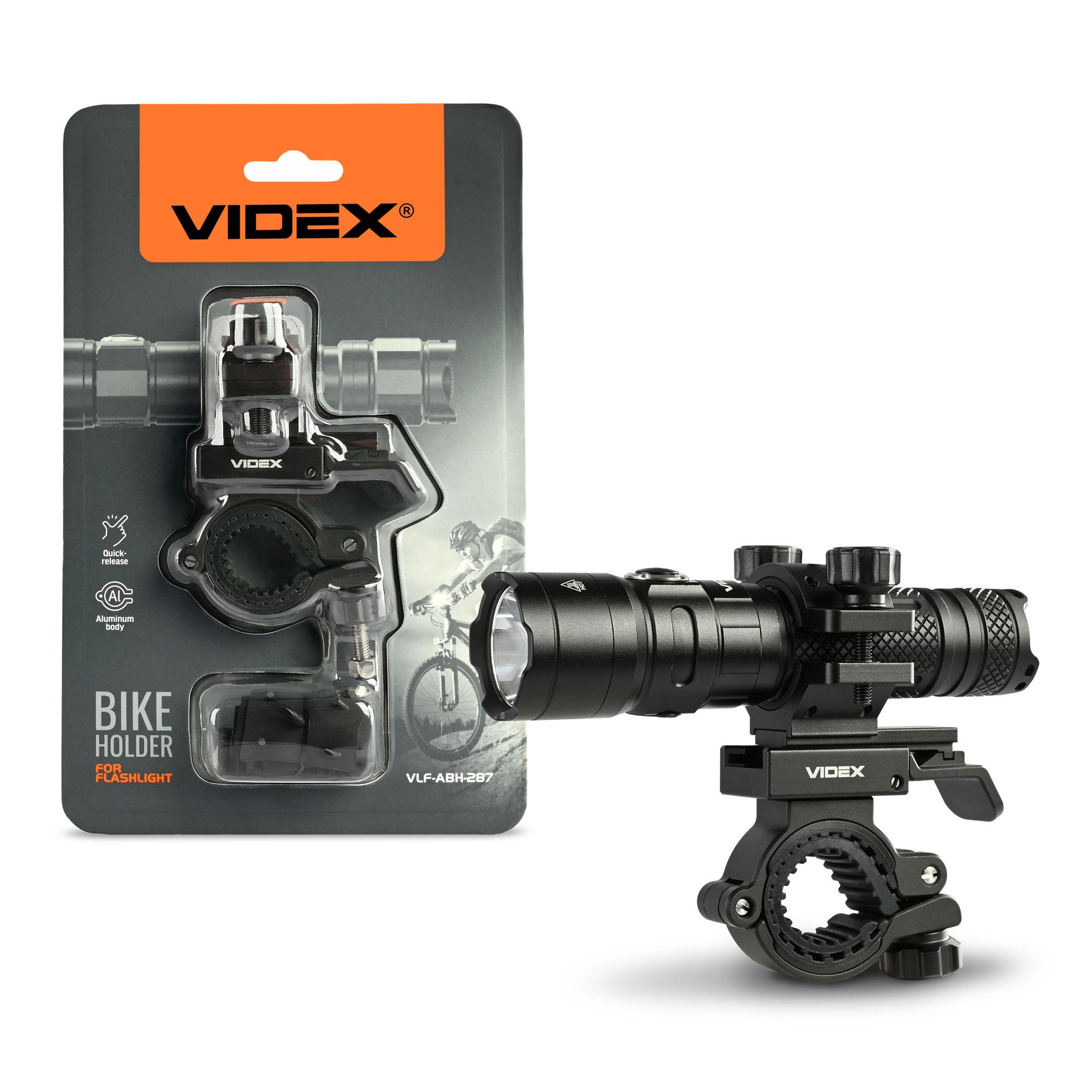 Велосипедний тримач для ліхтариків універсальний VIDEX VLF-ABH-287 — фото 1 з 11