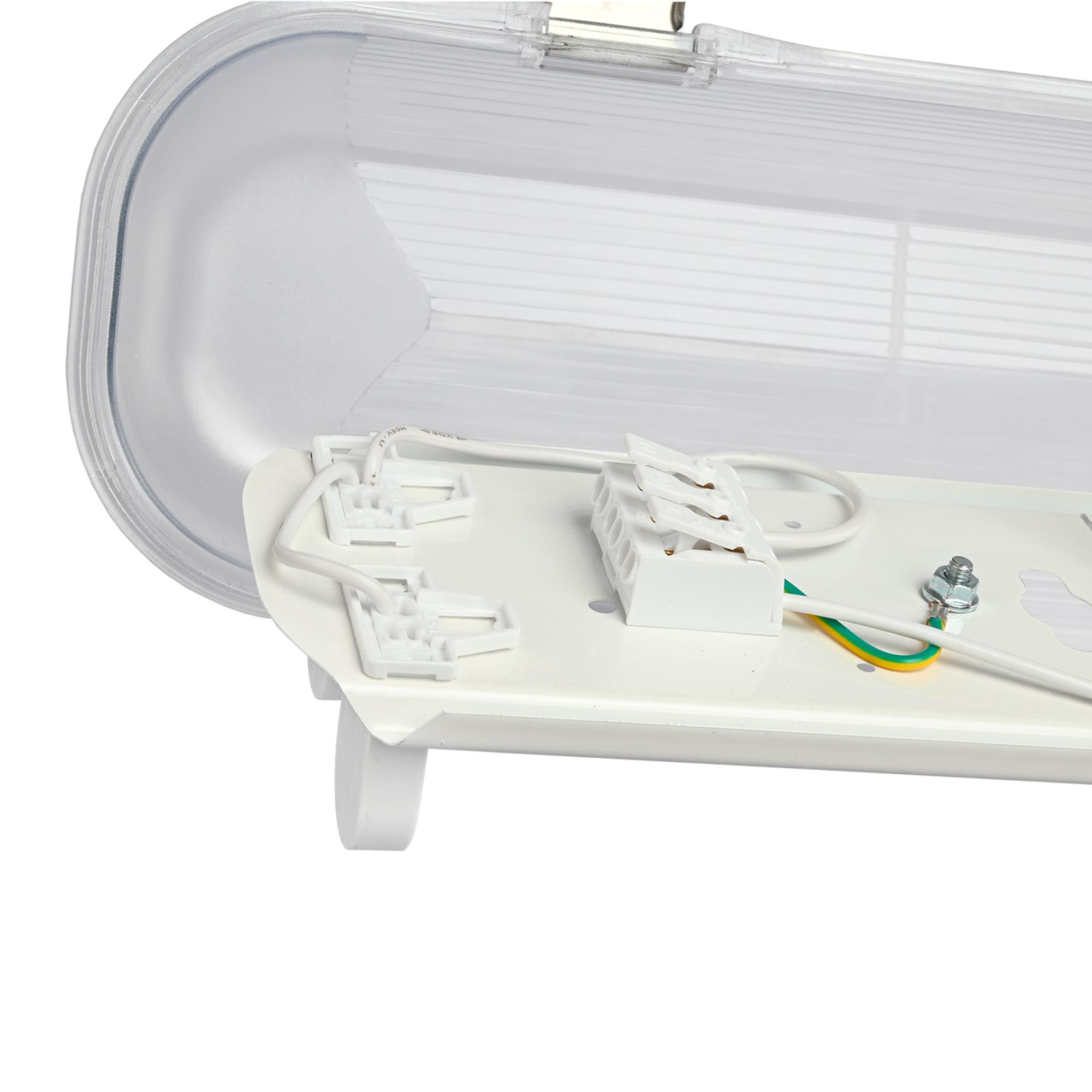 LED світильник IP65 лінійний під лампу 2хТ8 VIDEX 1,2М 220V — фото 11 з 13