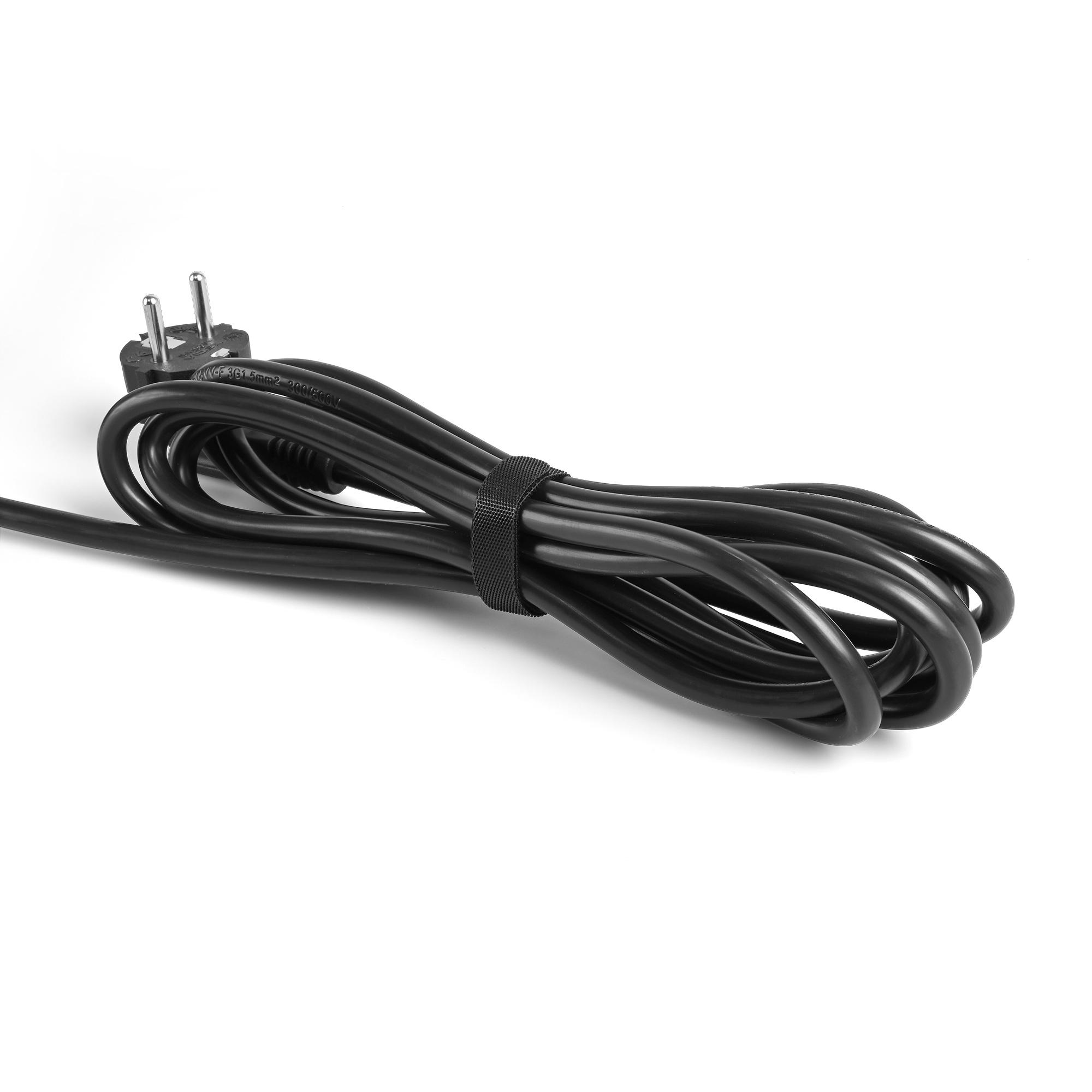 Мережевий подовжувач VIDEX ONCORD з/з 3п 3м (3x1.5мм) 2.4А 2USB+USB-C з кнопкою Black — фото 9 з 12