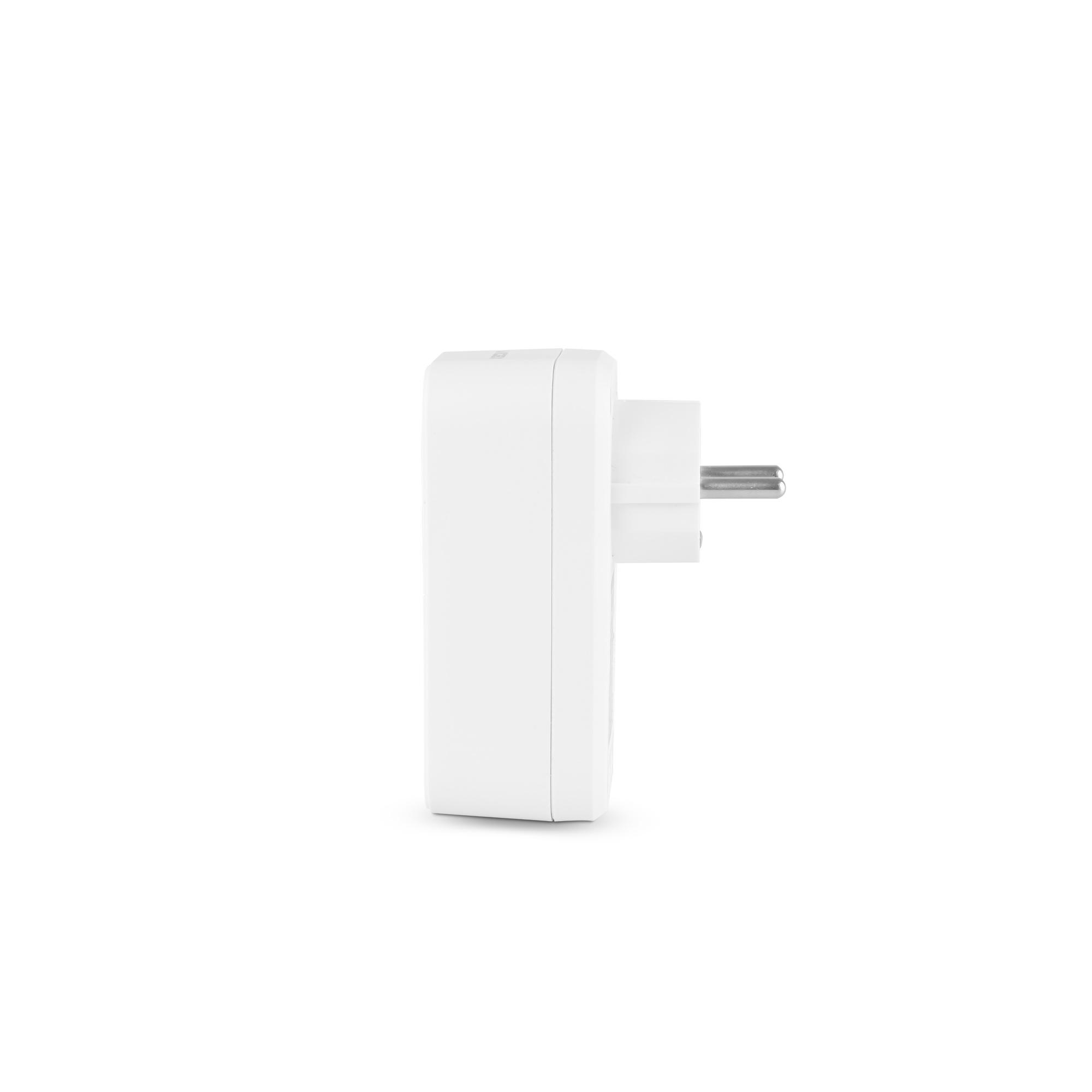 Мережевий адаптер VIDEX ONCORD з/з 1п 2.4A 2USB+USB-C White — фото 3 з 8