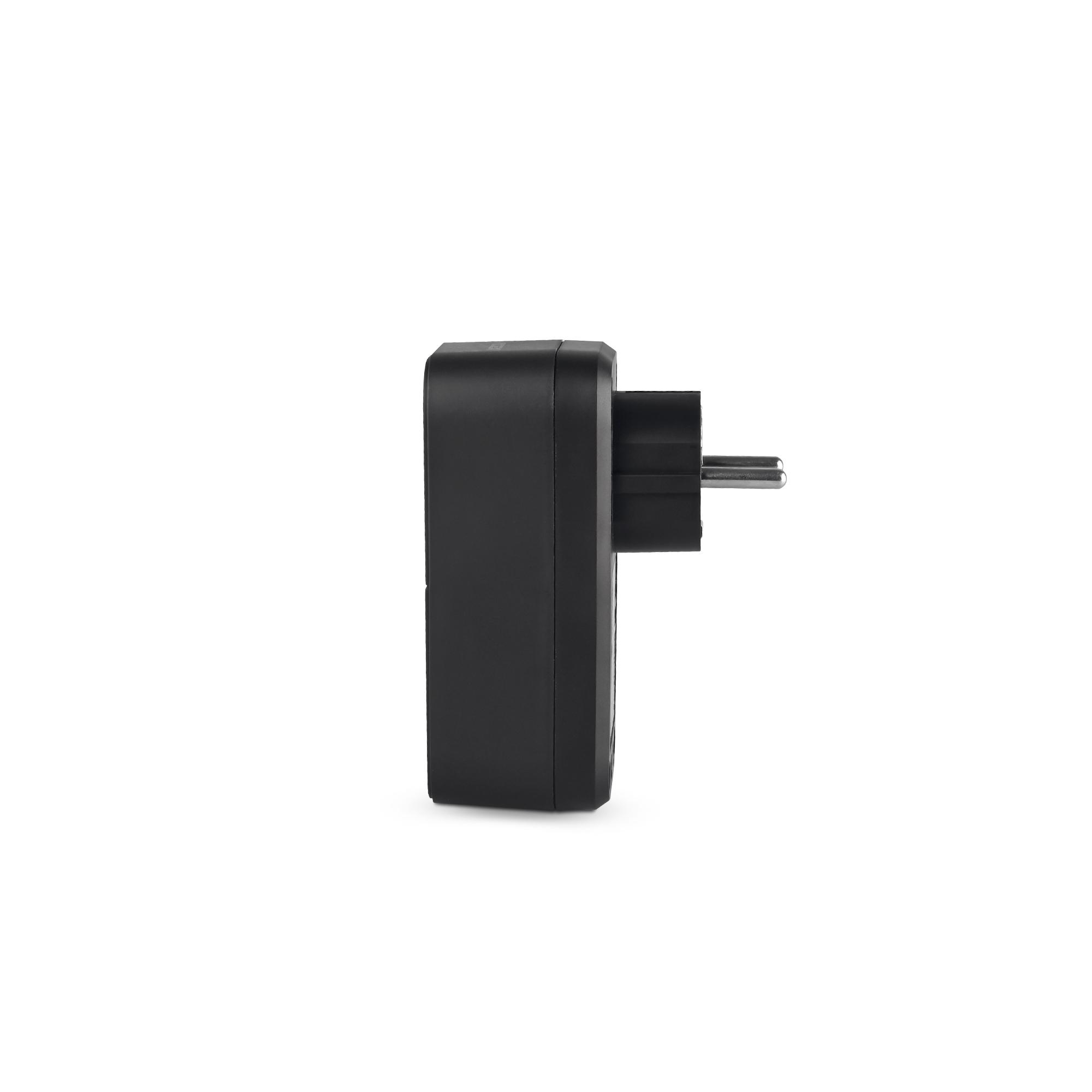 Мережевий адаптер VIDEX ONCORD з/з 1п 2.4A 2USB+USB-C Black — фото 3 з 8