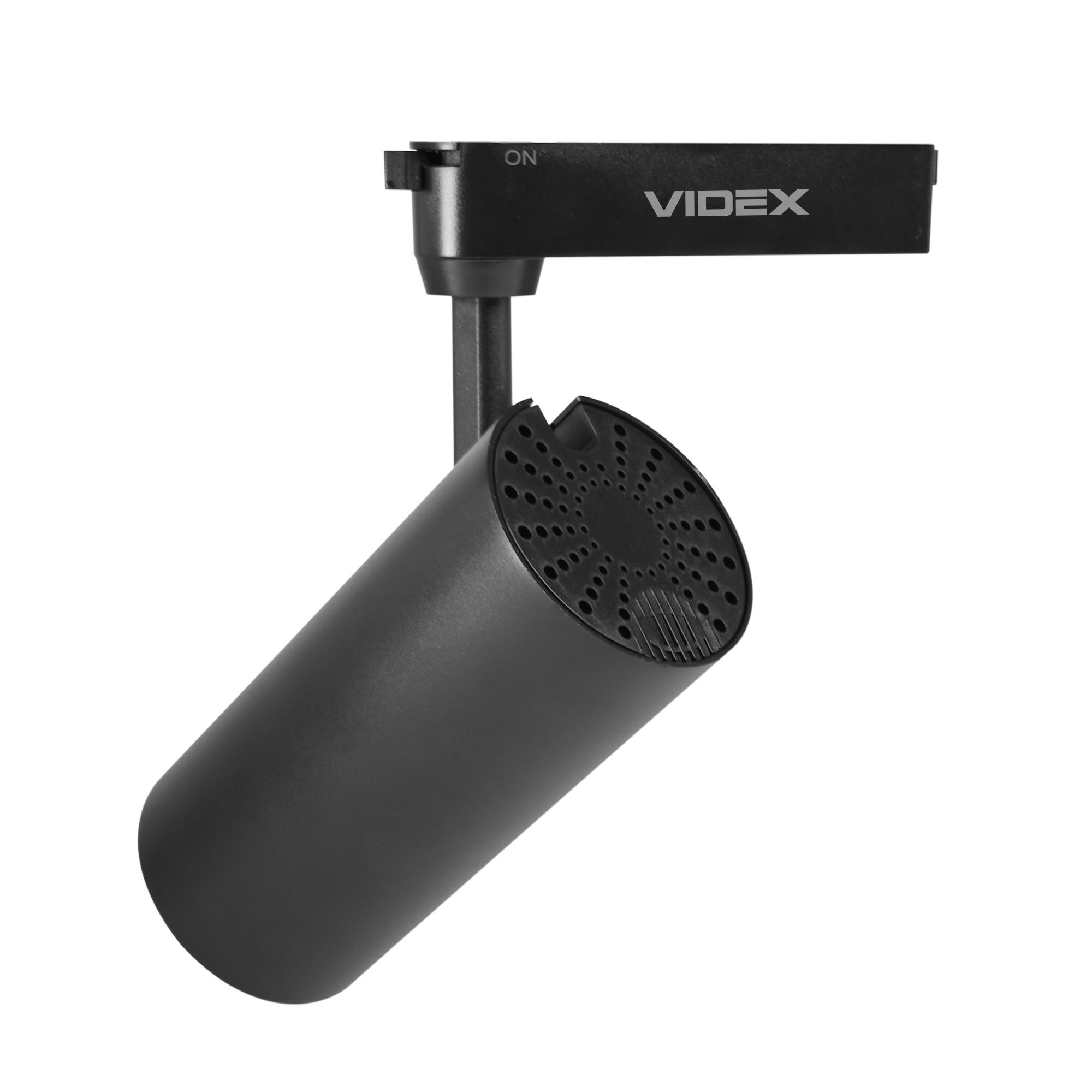 LED світильник трековий VIDEX 30W 60° 4100K чорний — фото 3 з 5