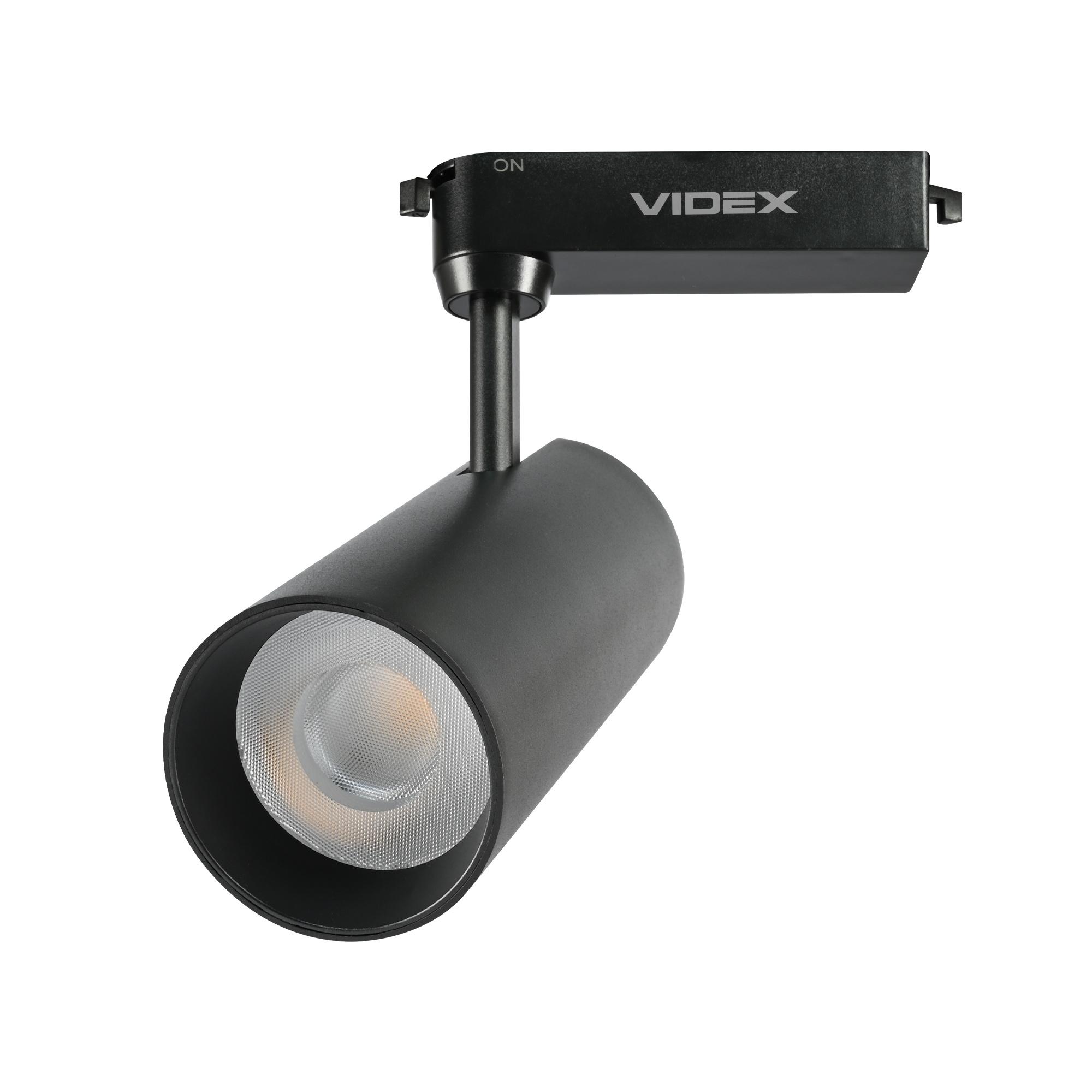 LED світильник трековий VIDEX 30W 60° 4100K чорний — фото 2 з 5