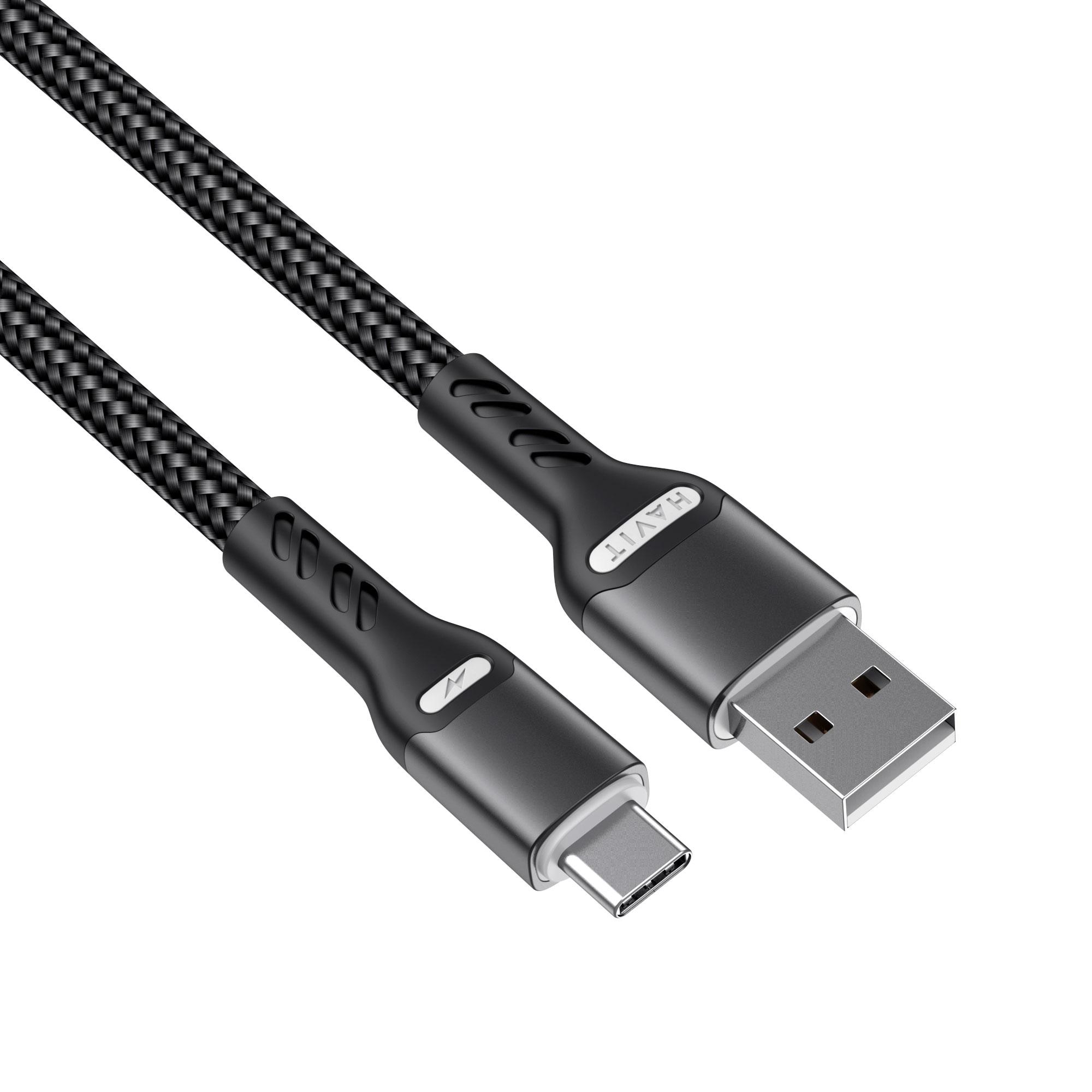 Кабель USB - USB-C HAVIT HV-CB6217 3A 1м Black — фото 5 з 5