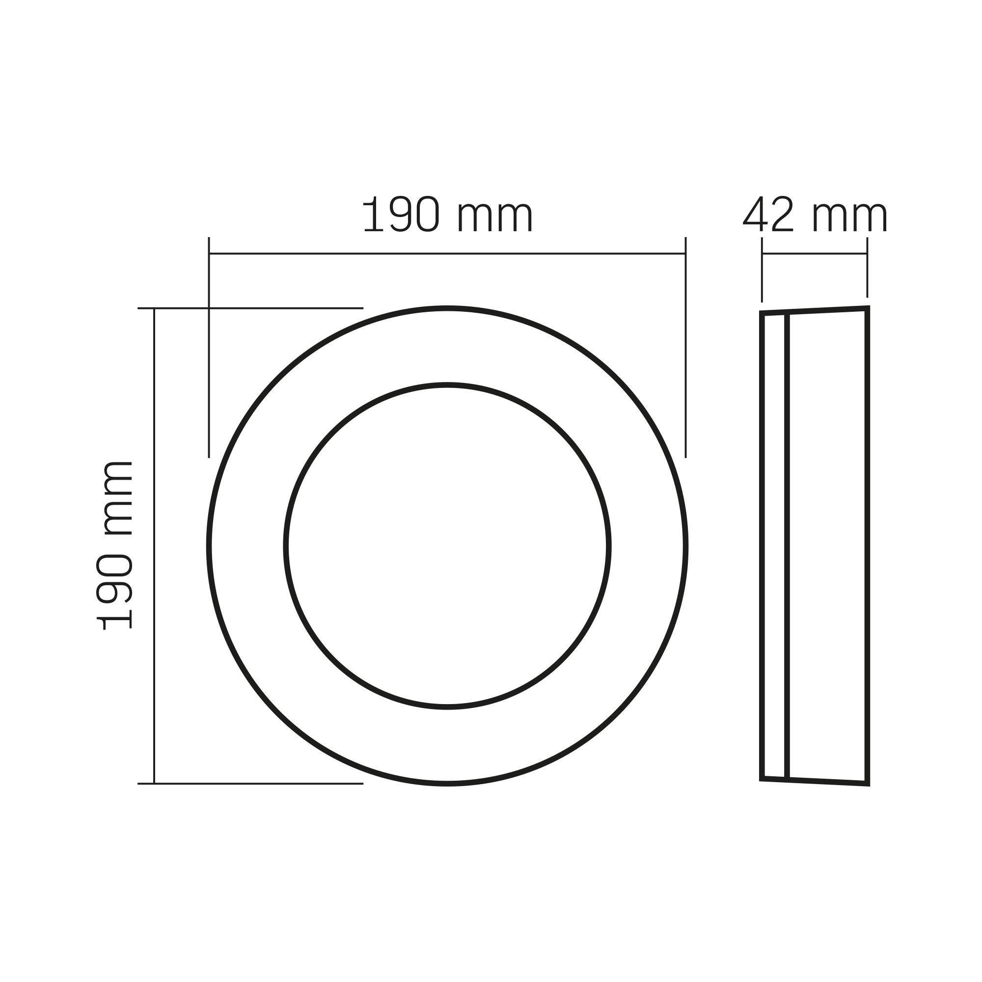 LED світильник ART IP65 круглий VIDEX 15W 5000K Black — фото 6 з 6