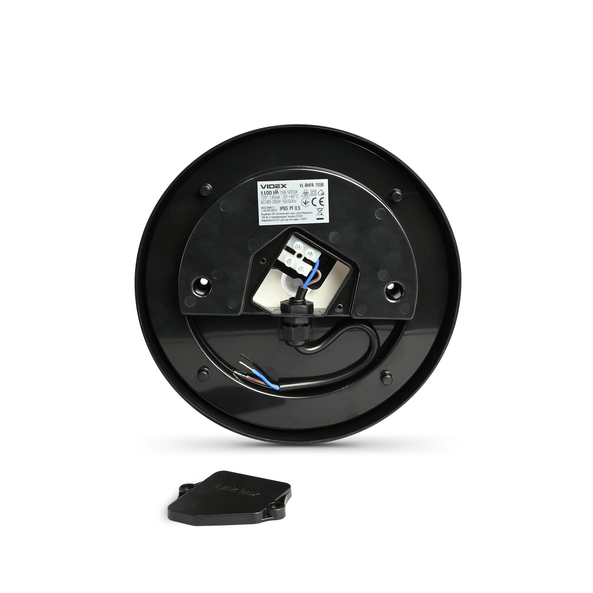 LED світильник ART IP65 круглий VIDEX 15W 5000K Black — фото 3 з 6