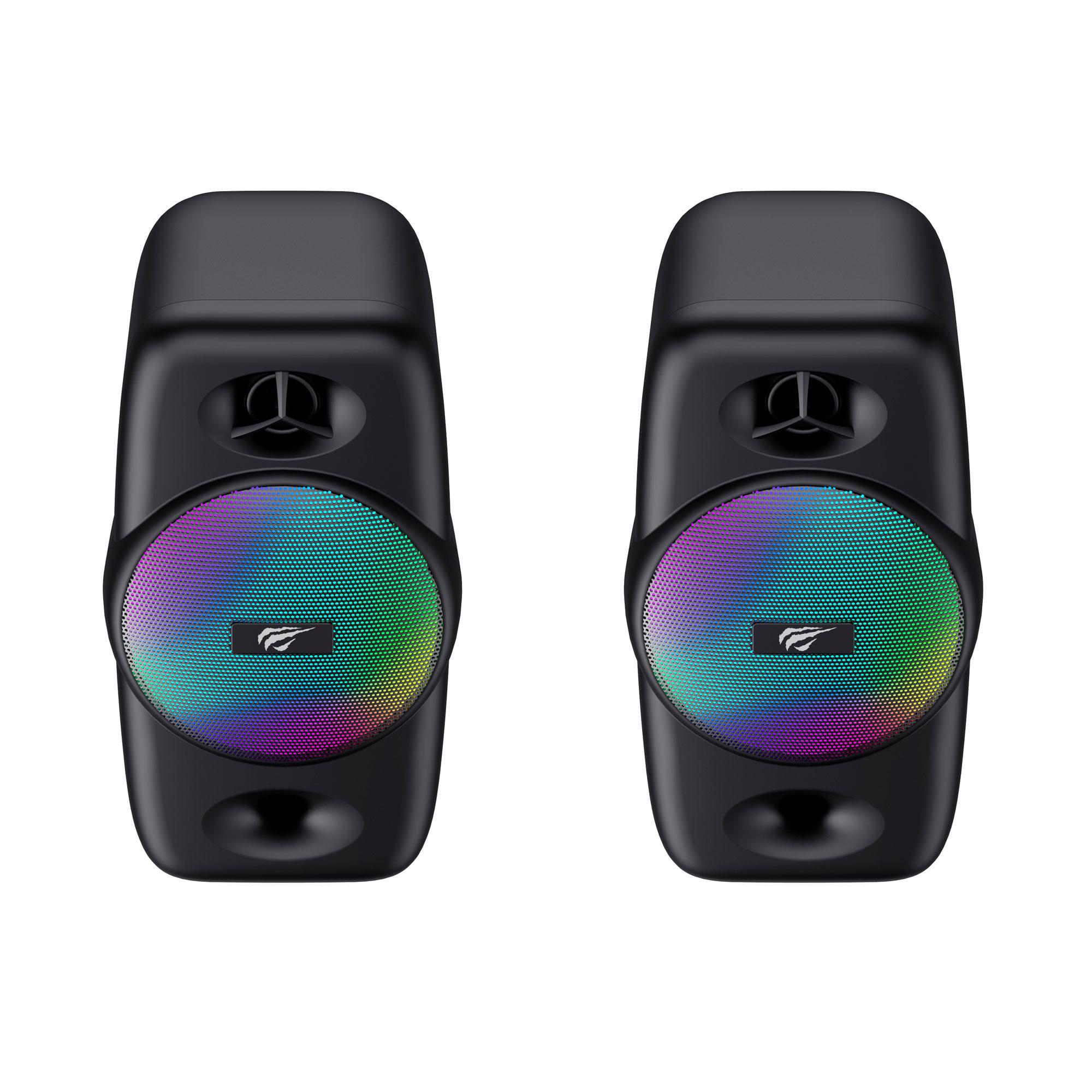 Стерео колонки ігрові HAVIT HV-SK213 USB RGB Black — фото 2 з 5
